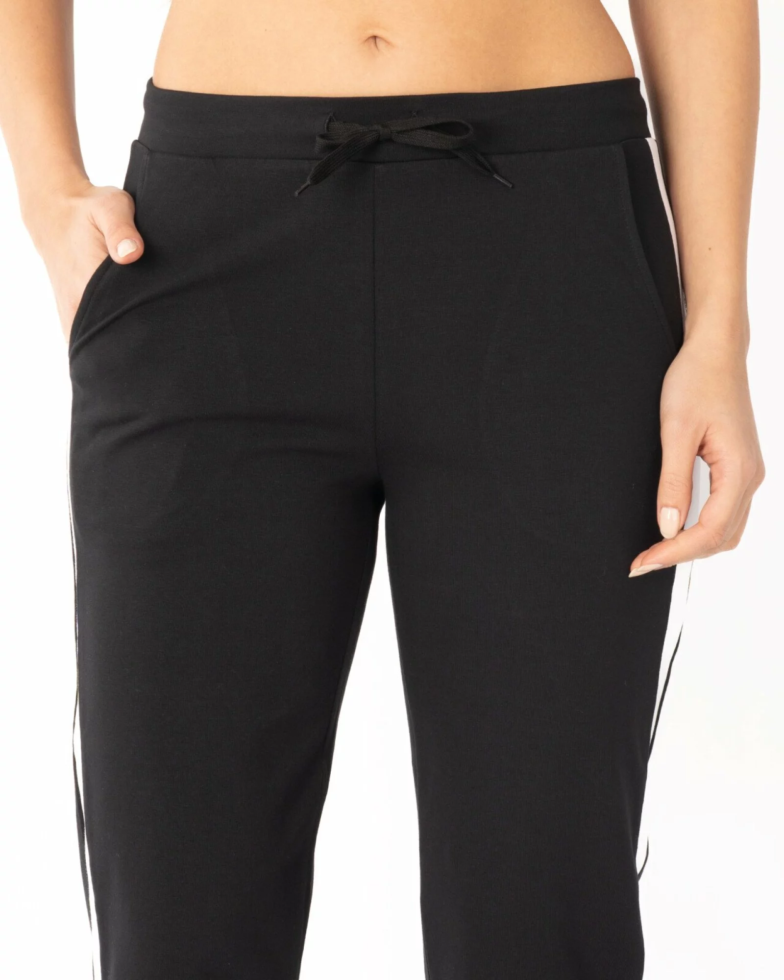 Pantalon Damă P.2277.Negru/Alb