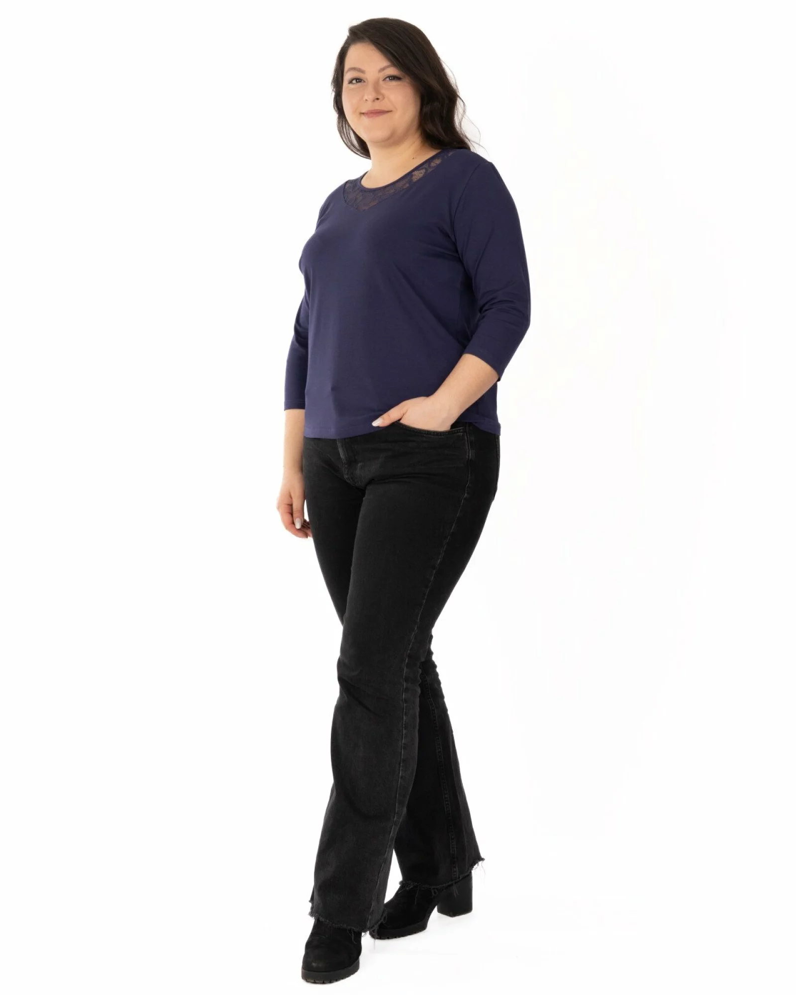 Bluză damă B.2342.Bleumarin