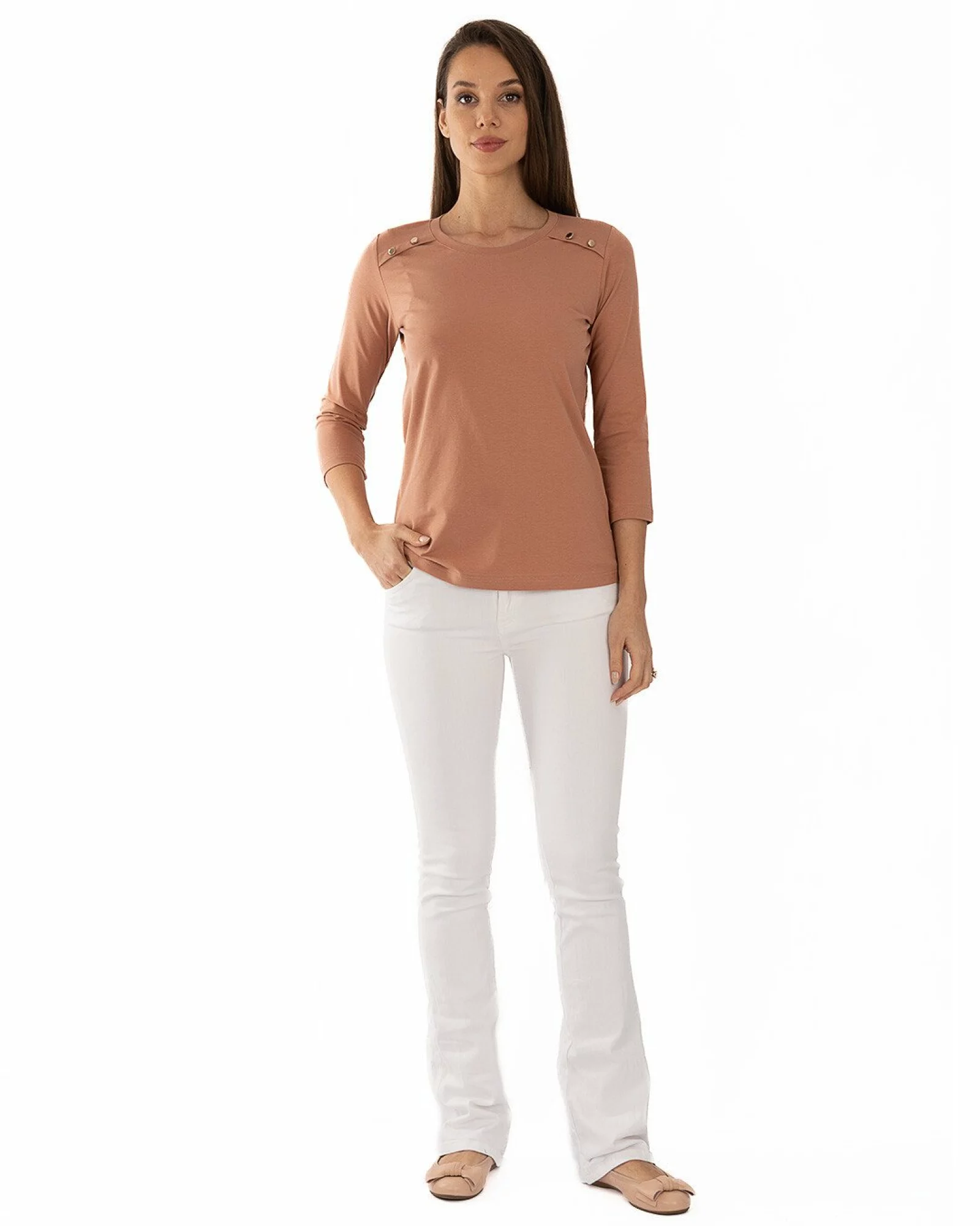 Bluză damă B.2343.Cappuccino