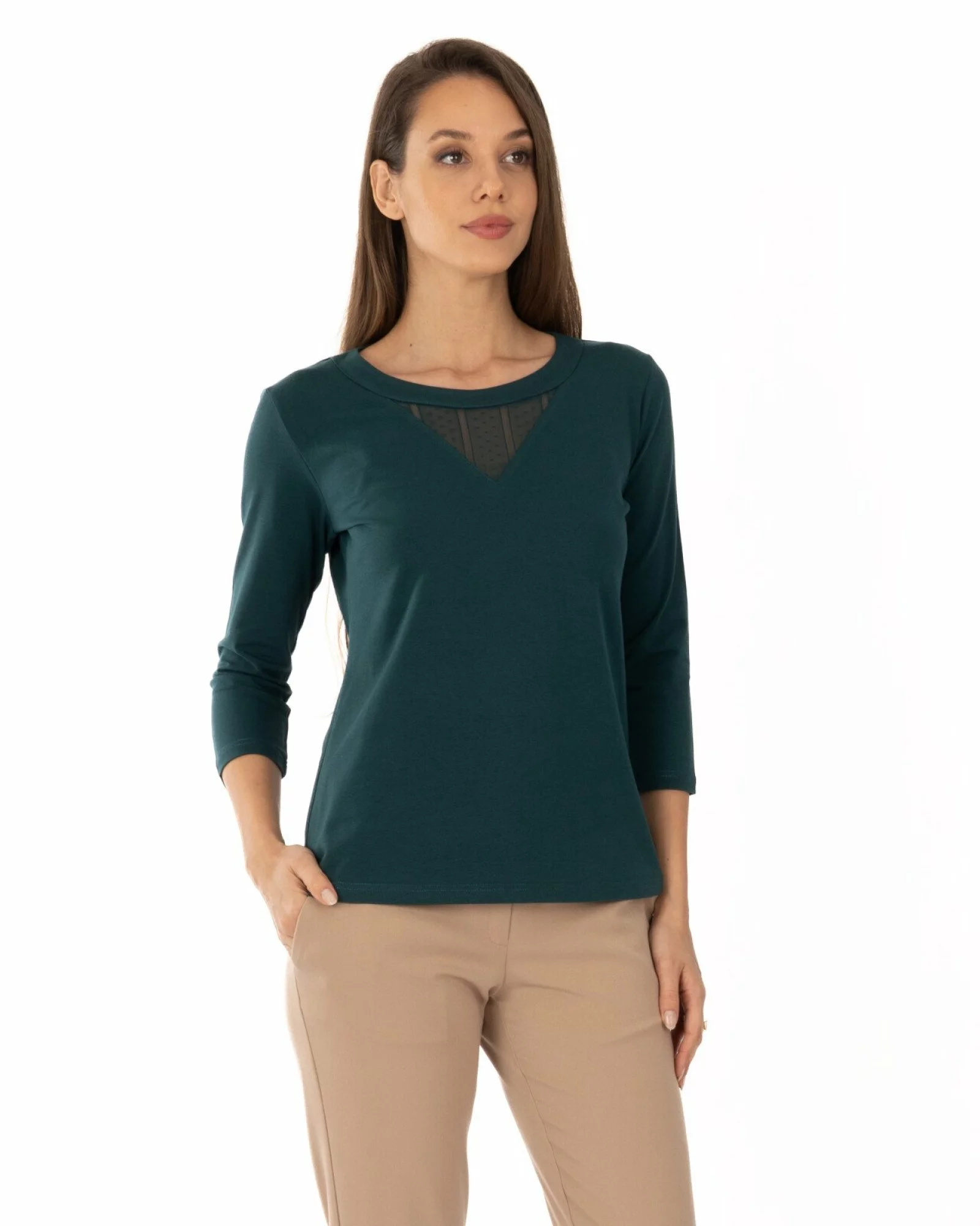 Bluză damă B.2344.Verde Închis