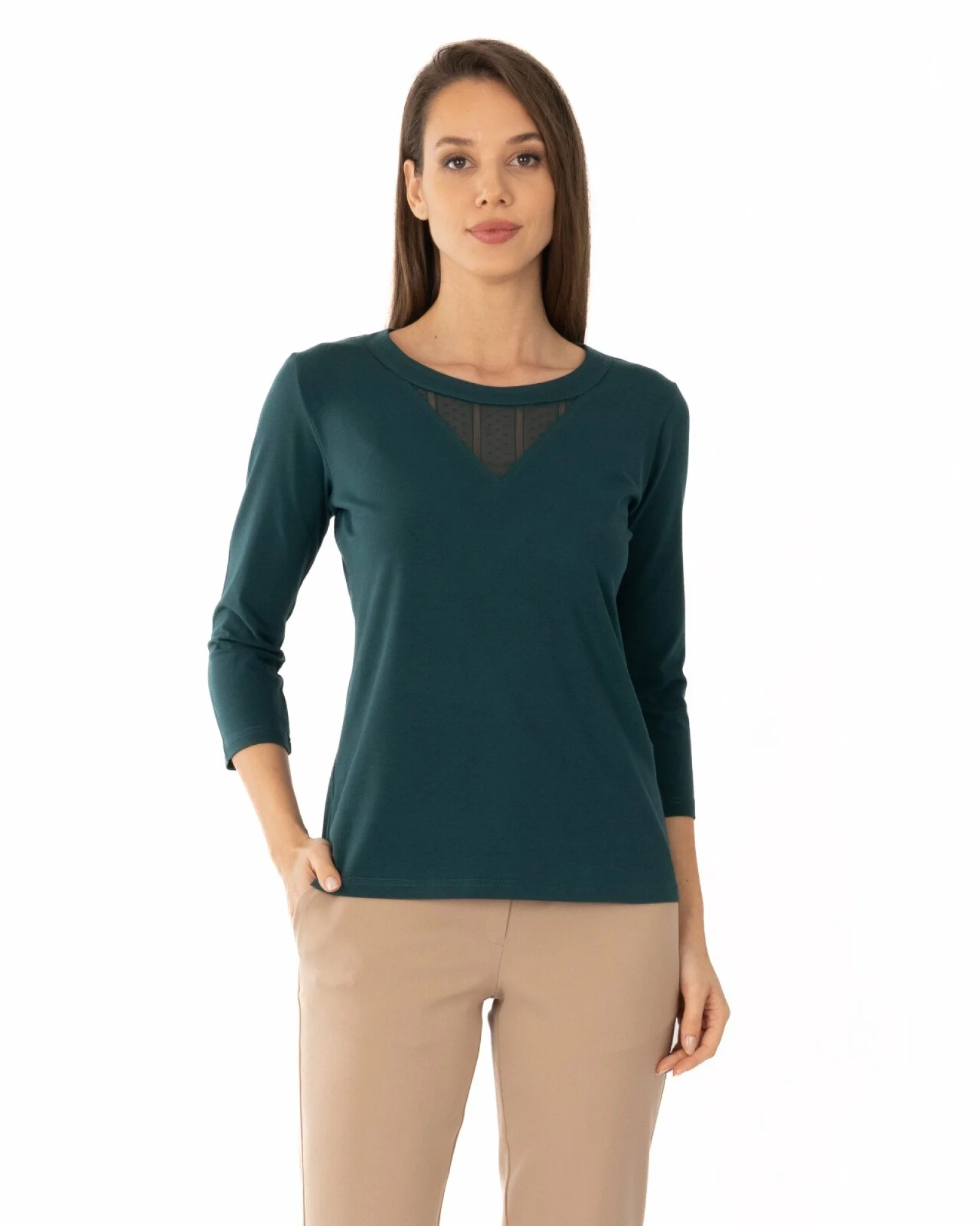 Bluză damă B.2344.Verde Închis