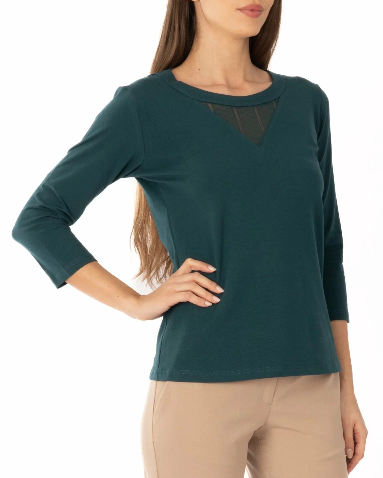 Bluză damă B.2344.Verde Închis