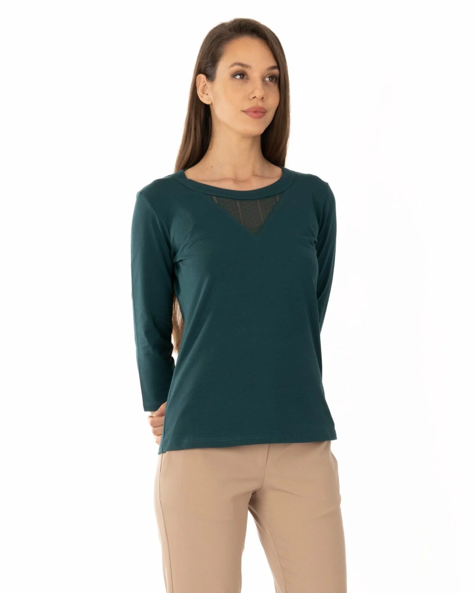 Bluză damă B.2344.Verde Închis