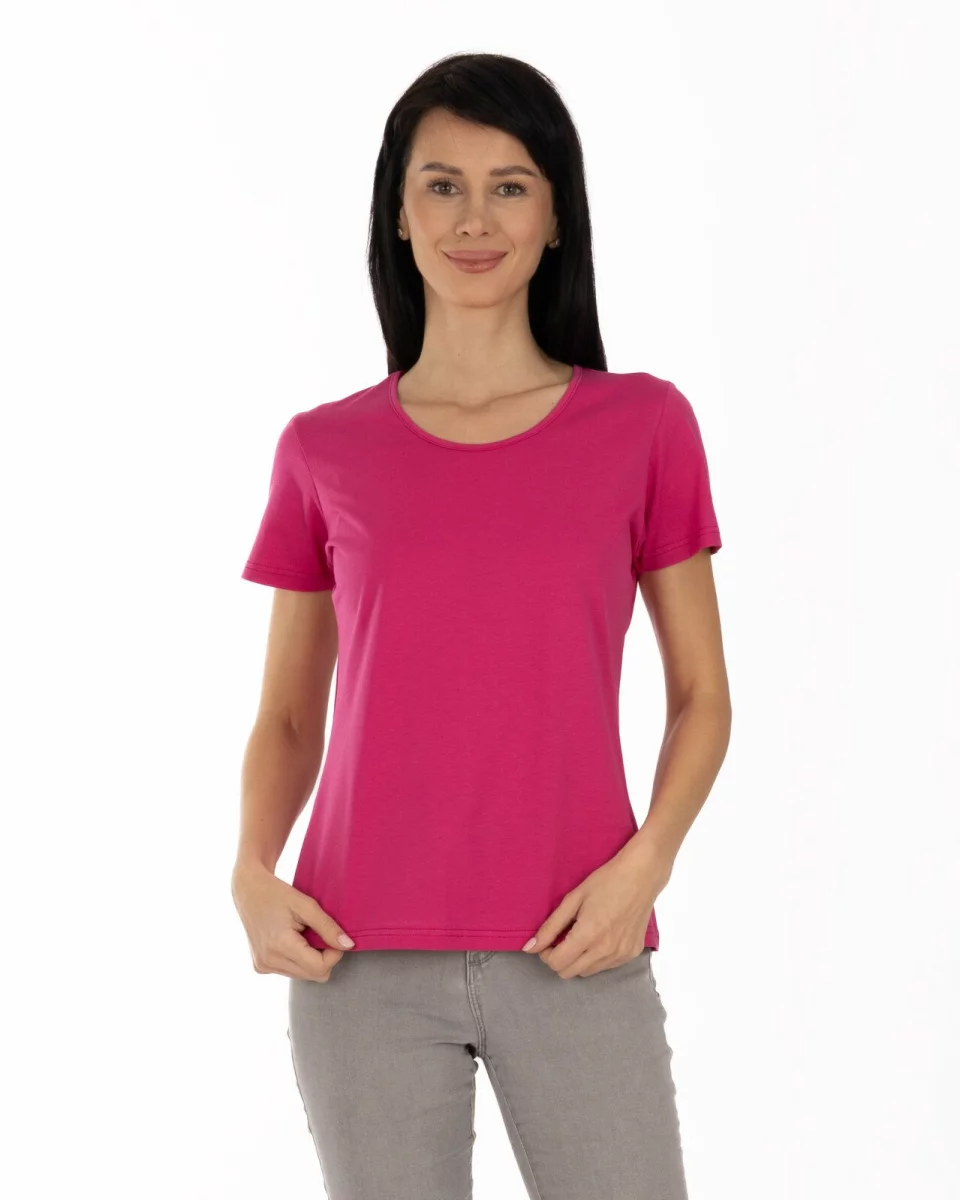 Tricou roz bumbac