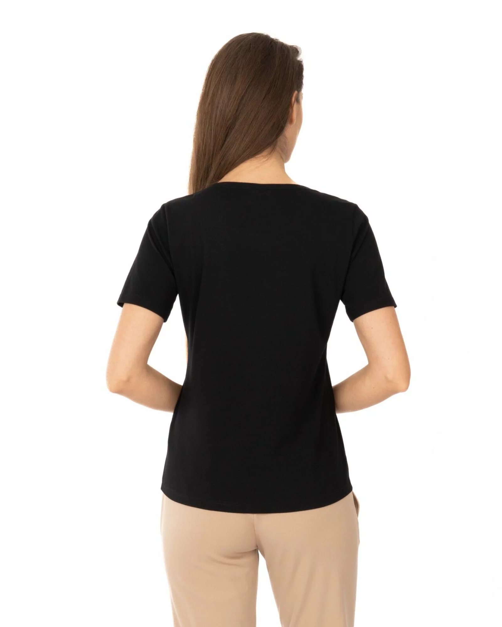 Tricou damă bumbac cu lycra – dantelă elegantă