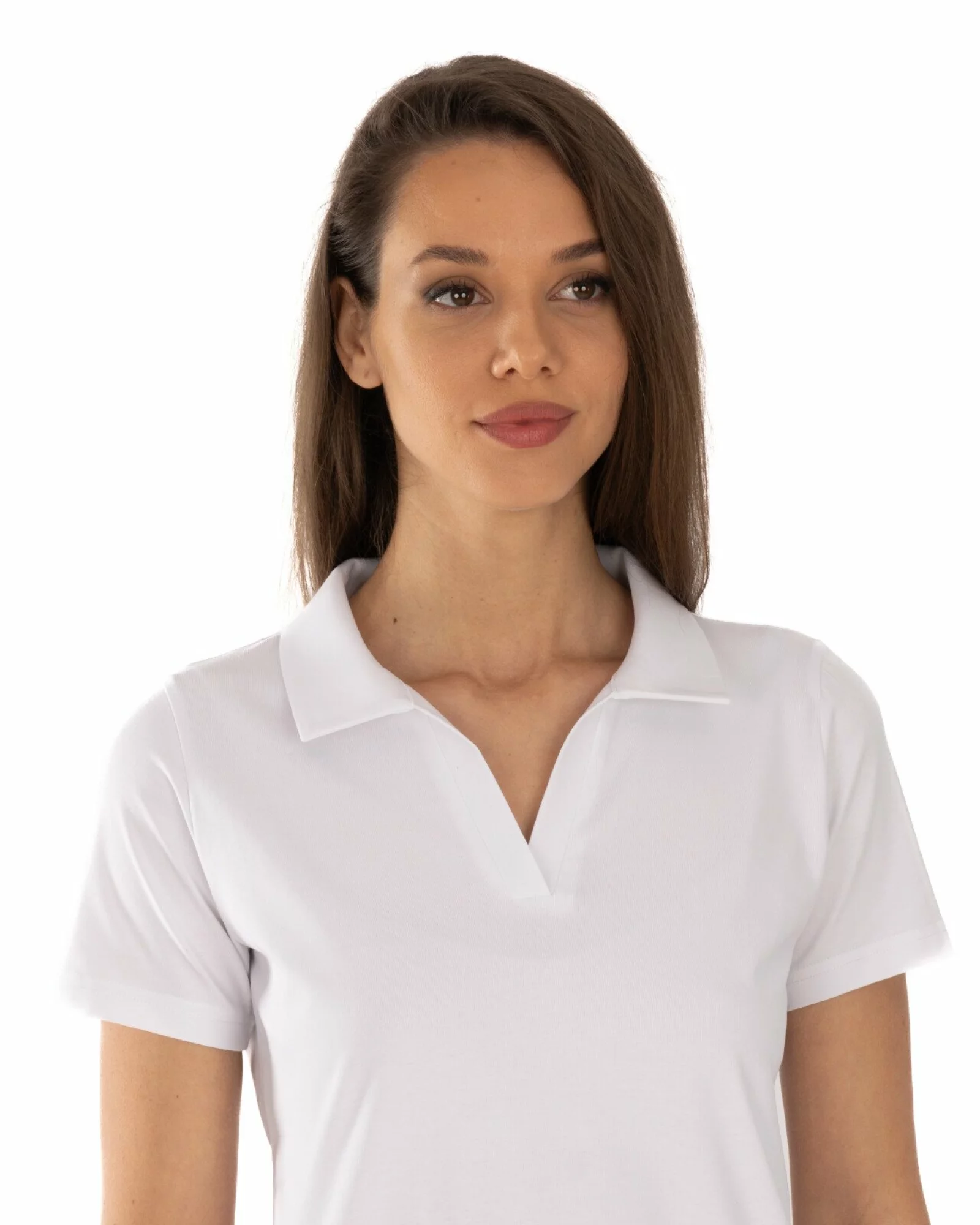 Tricou damă polo fără nasturi