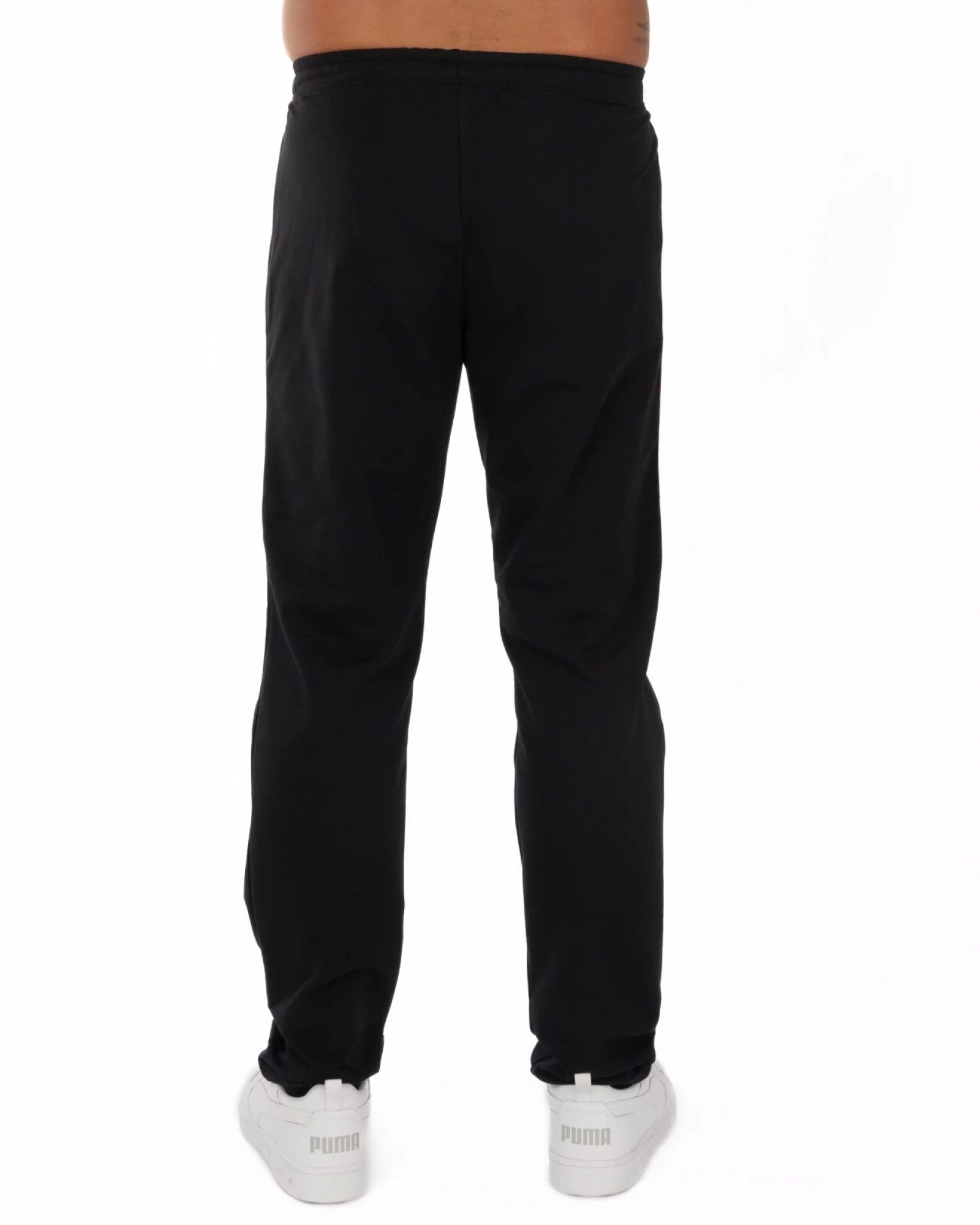 Pantaloni negri model clasic buzunare cu fermoar