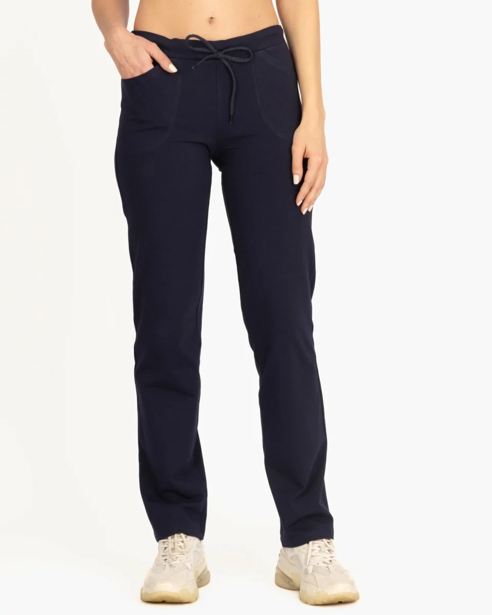 Pantaloni bleumarin de vară clasici