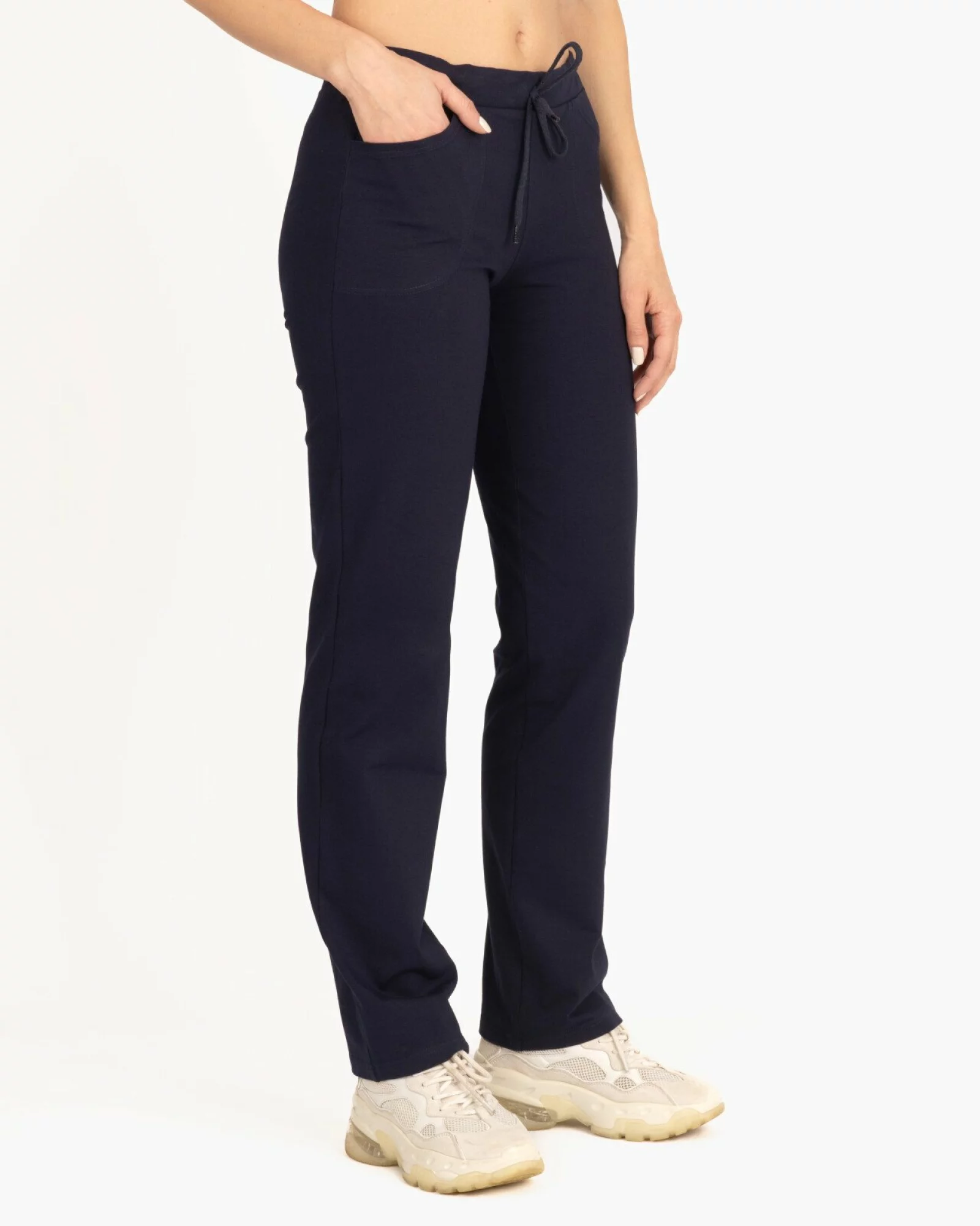 Pantaloni bleumarin de vară clasici