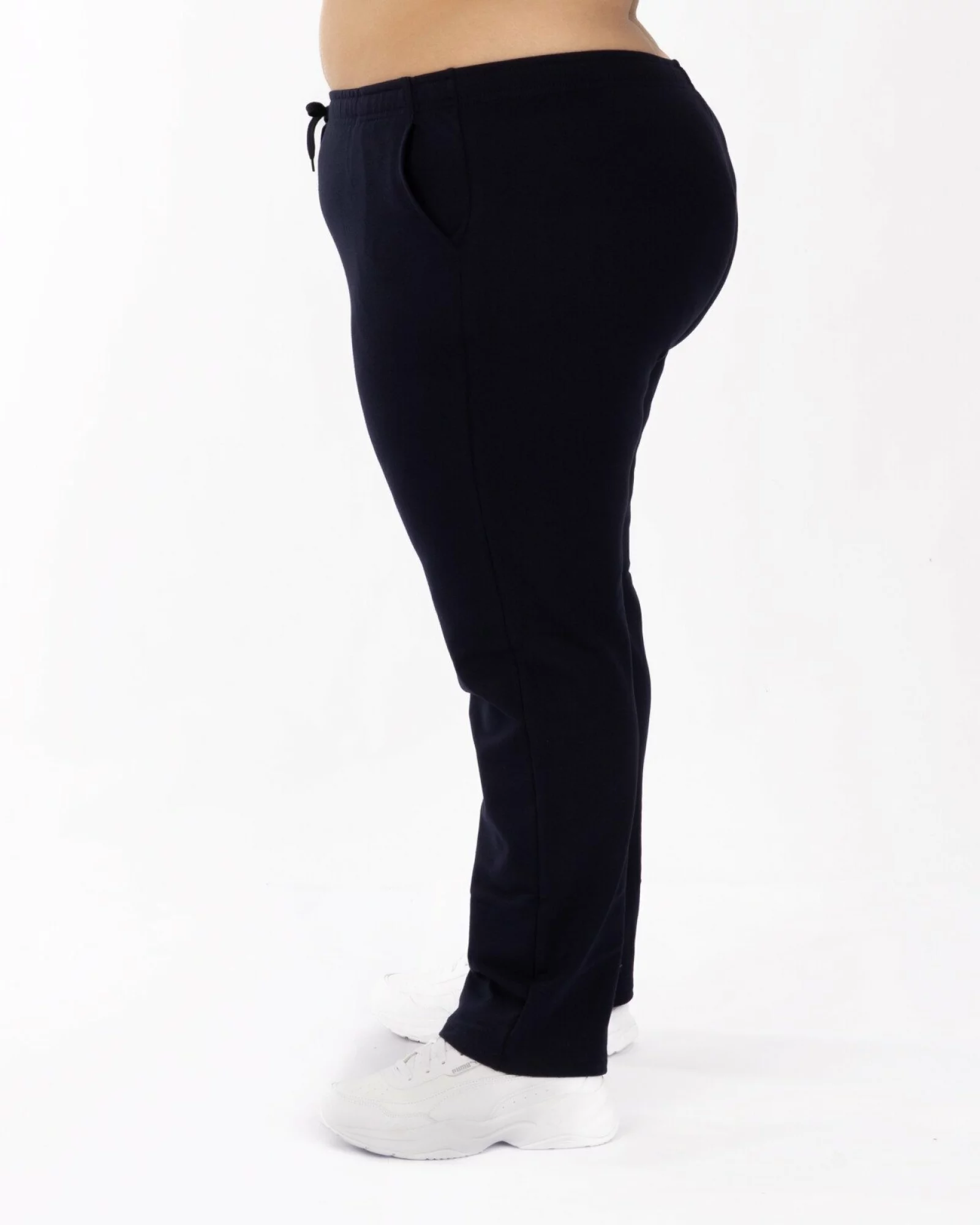 Pantaloni bleumarin mărimi mari buzunare oblice
