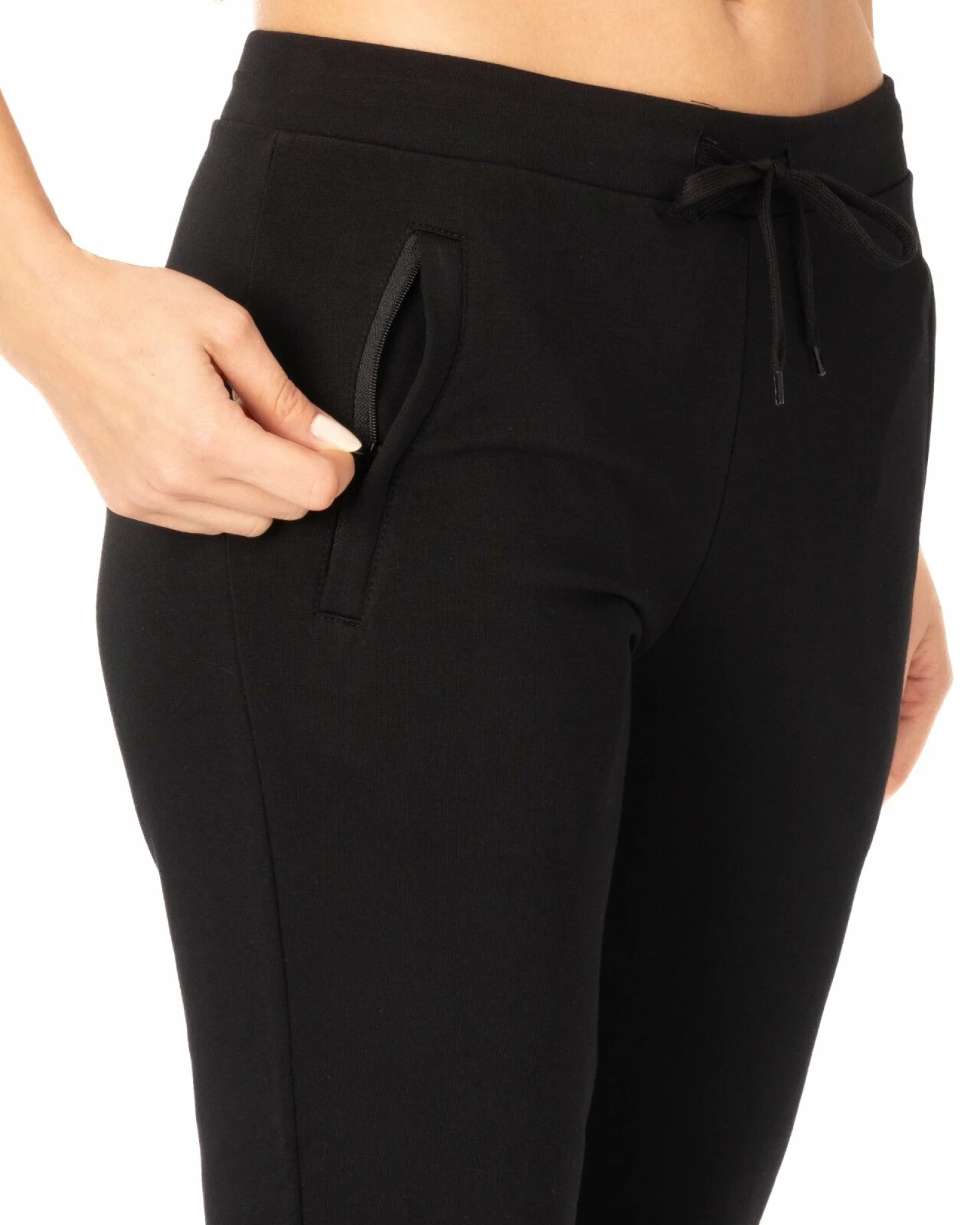 Pantaloni negri clasici buzunare fermoar refilet