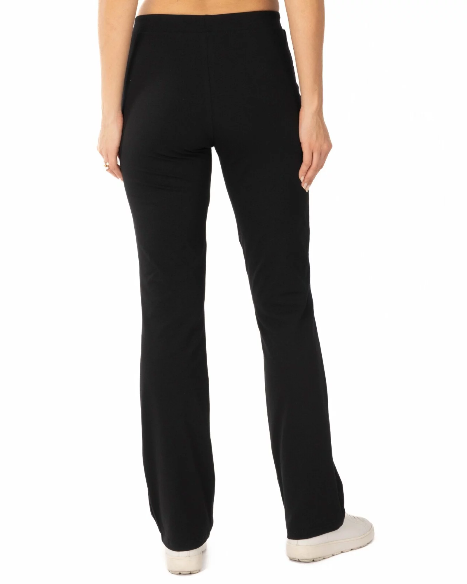 Pantaloni negri de vară clasici buzunare fermoar refilet