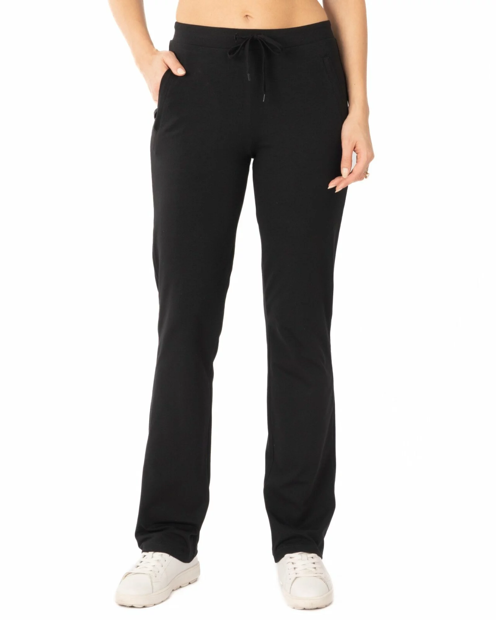 Pantaloni negri de vară clasici buzunare fermoar refilet