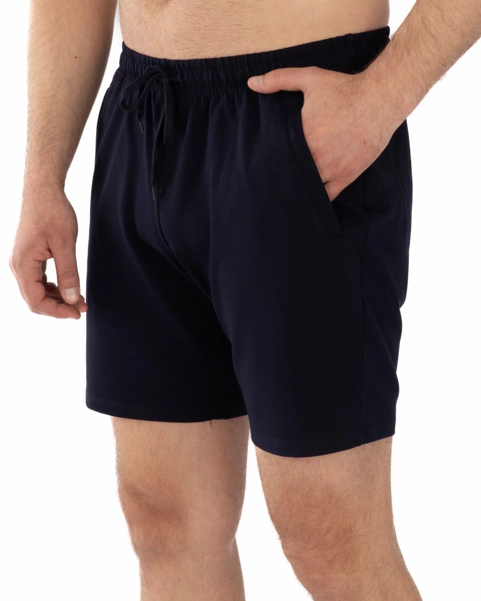 Pantaloni scurți bleumarin fermoare refilet