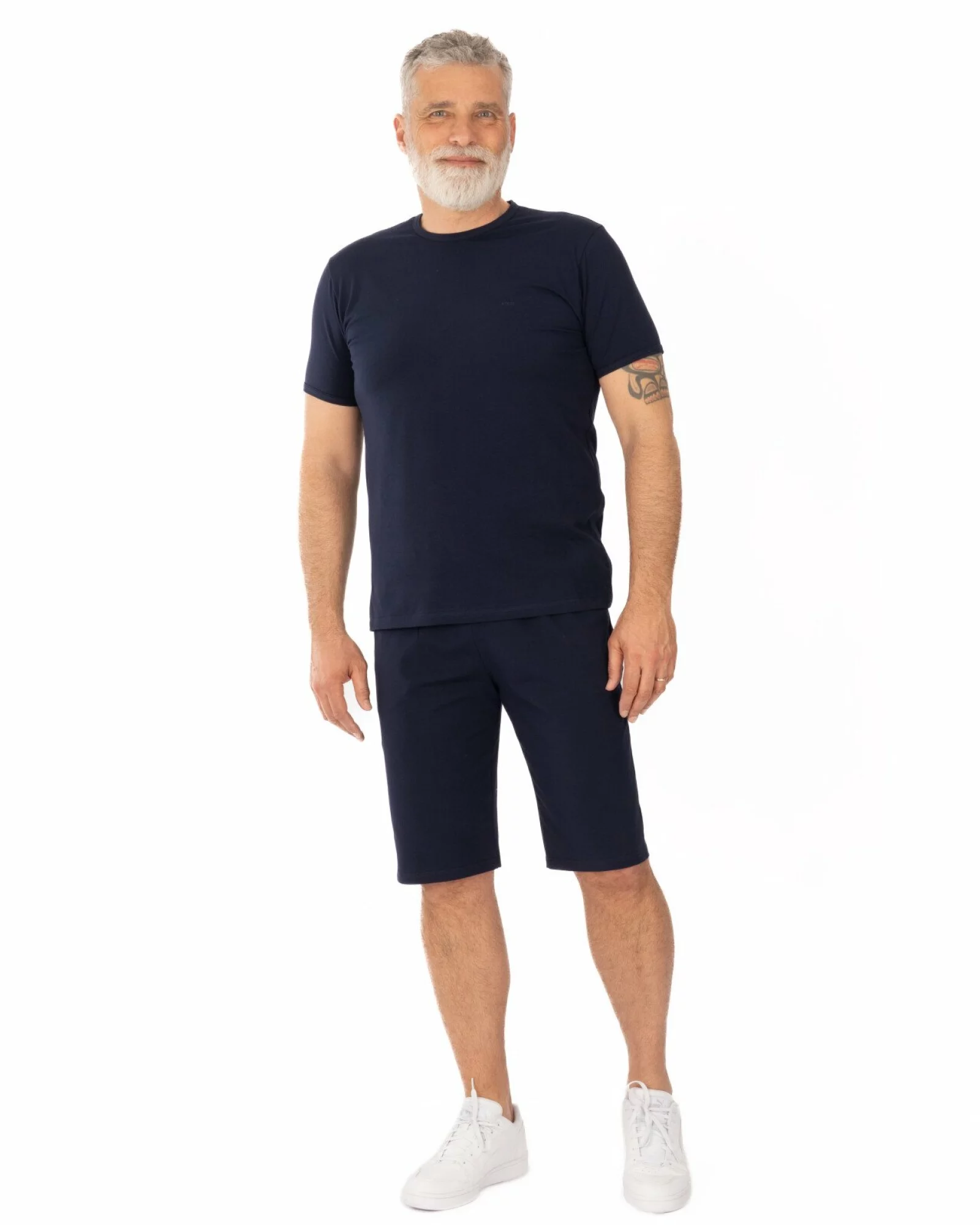 Pantaloni scurți bleumarin model clasic
