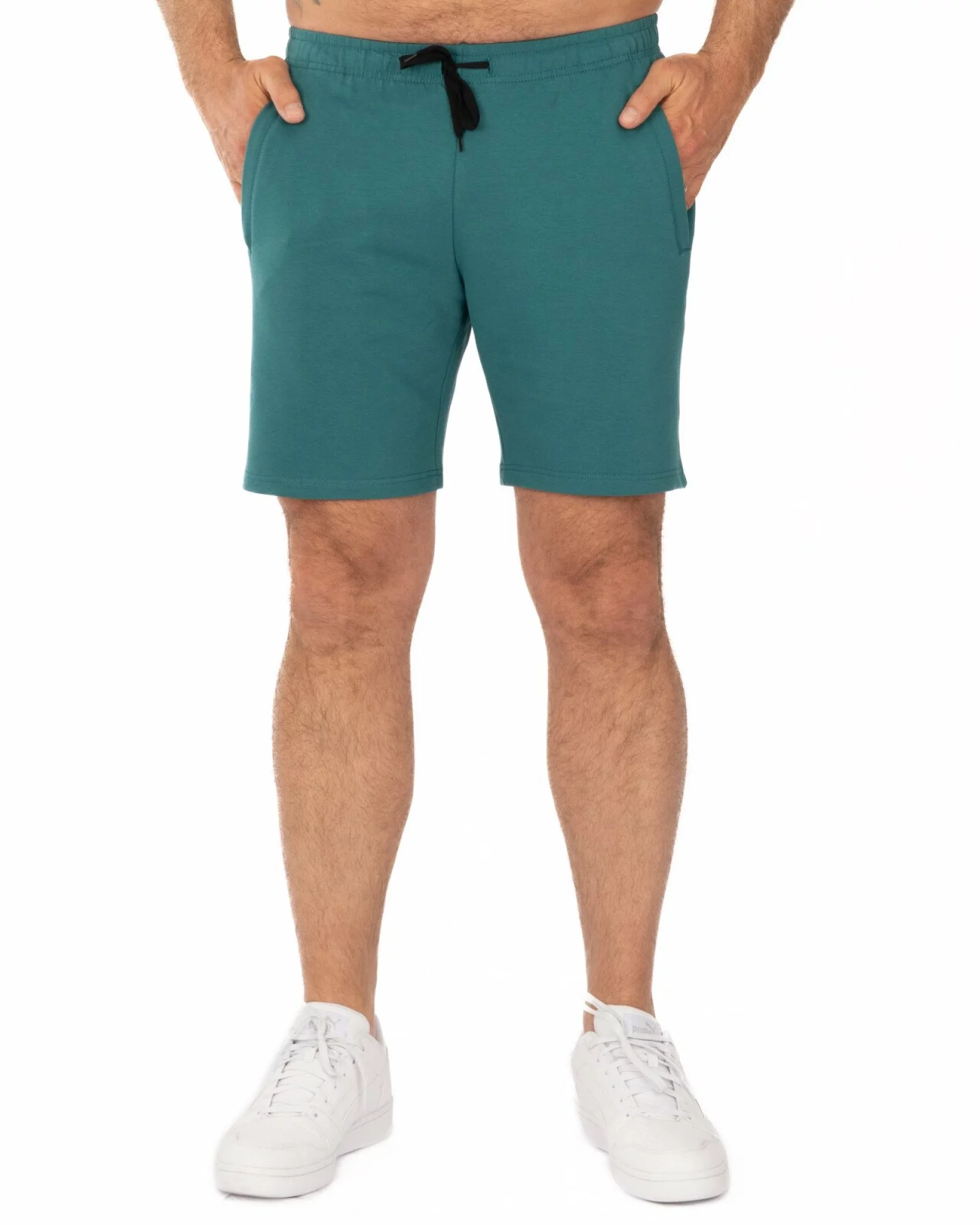 Pantaloni scurți verzi fermoare refilet