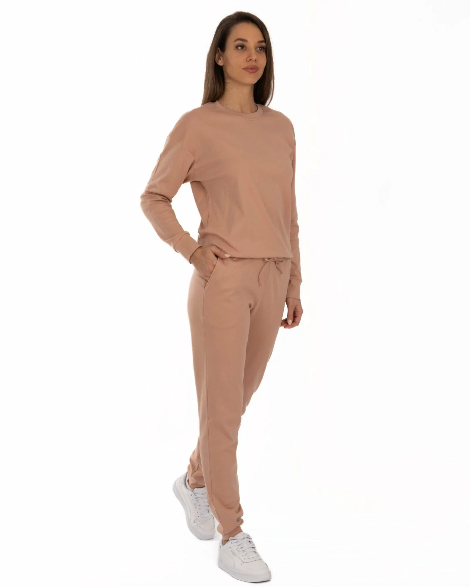 Set de casă bej din bumbac interlock