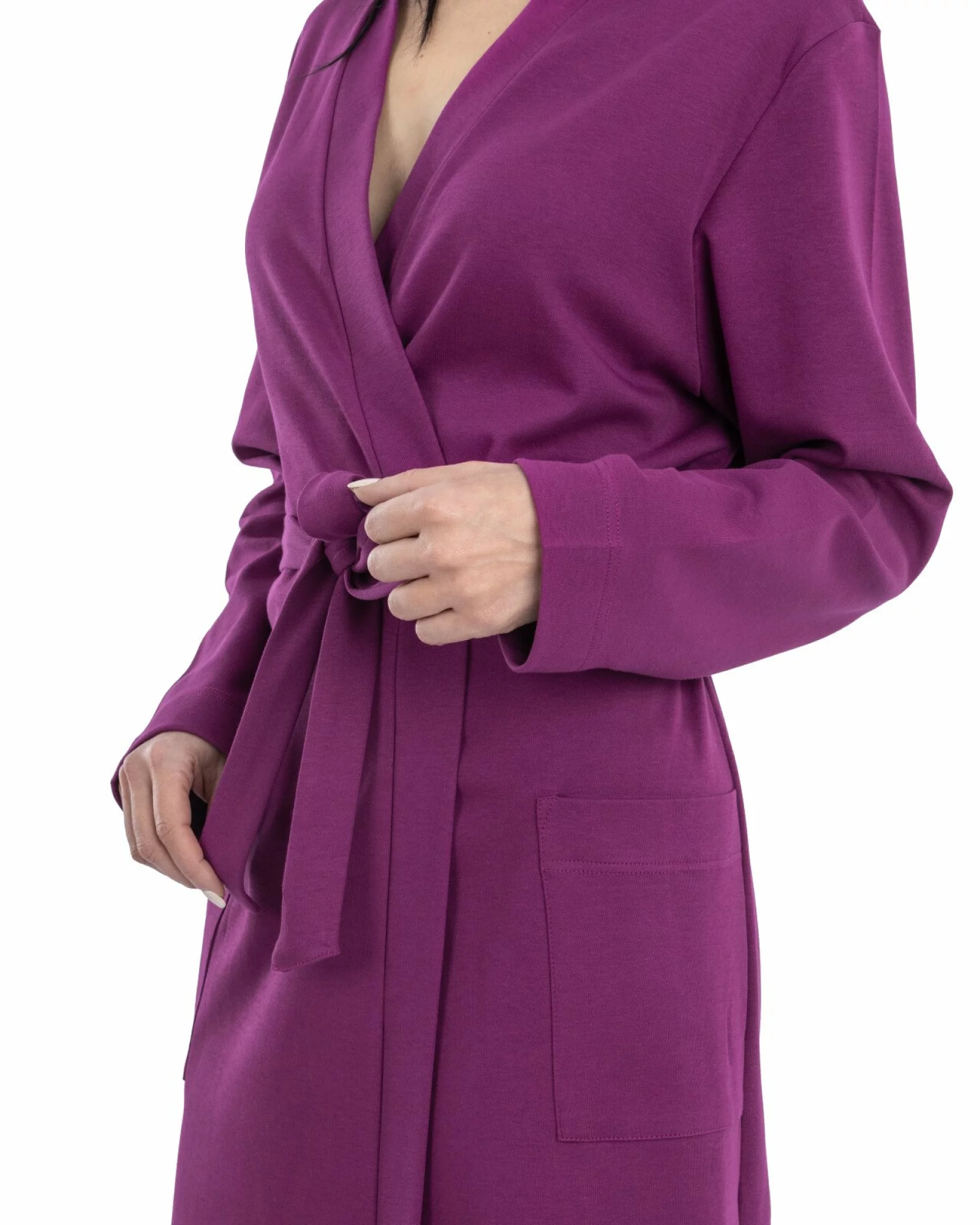 Halat roz fuchsia bumbac interlock