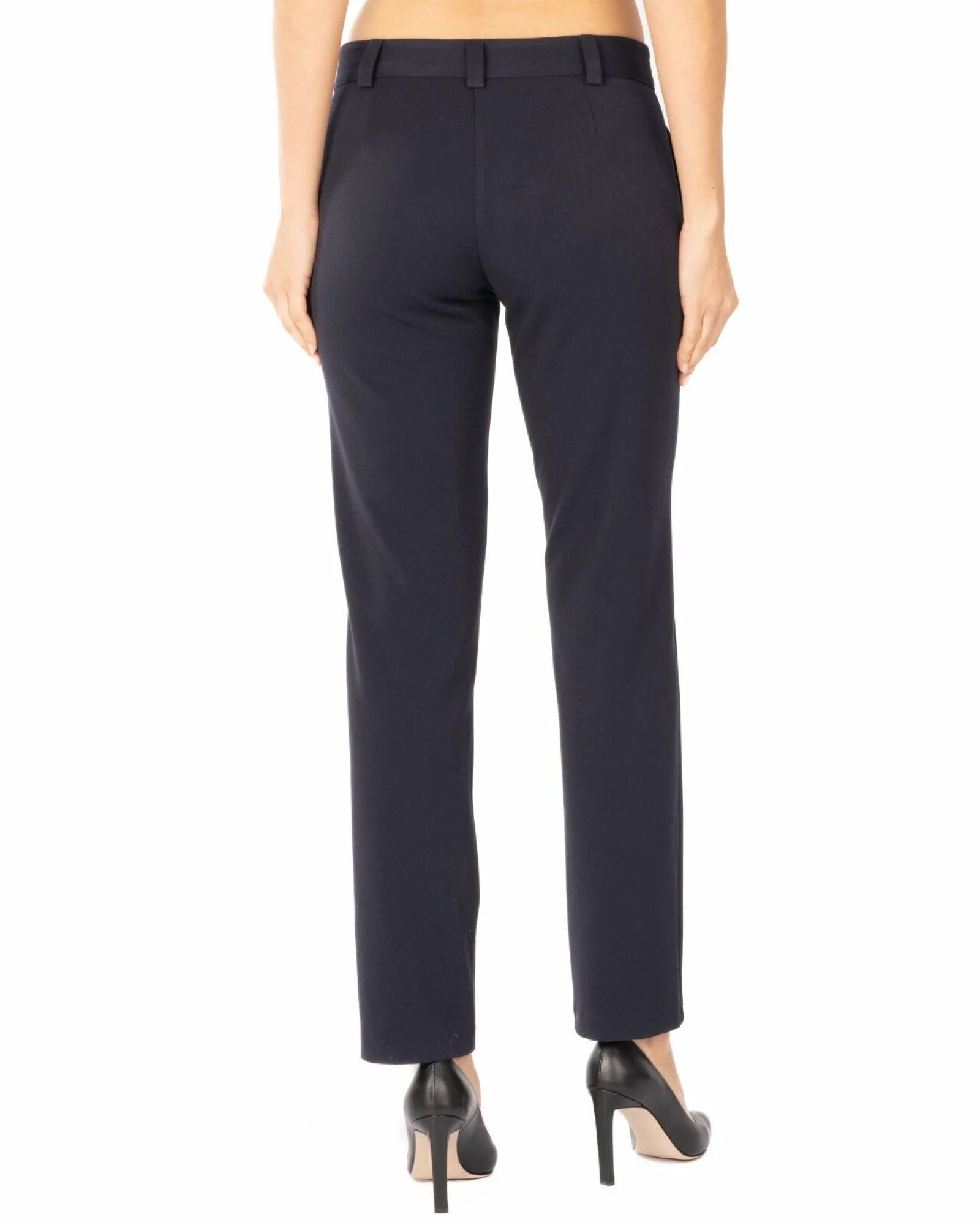 Pantaloni bleumarin închidere cu fermoar