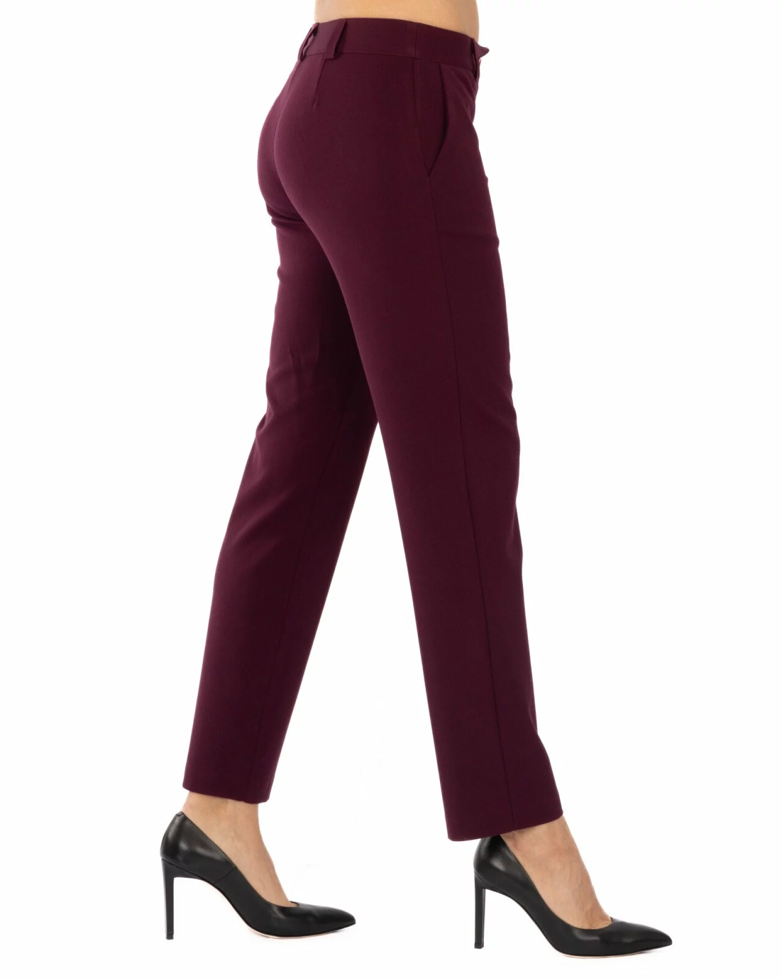 Pantaloni bordo închidere cu fermoar