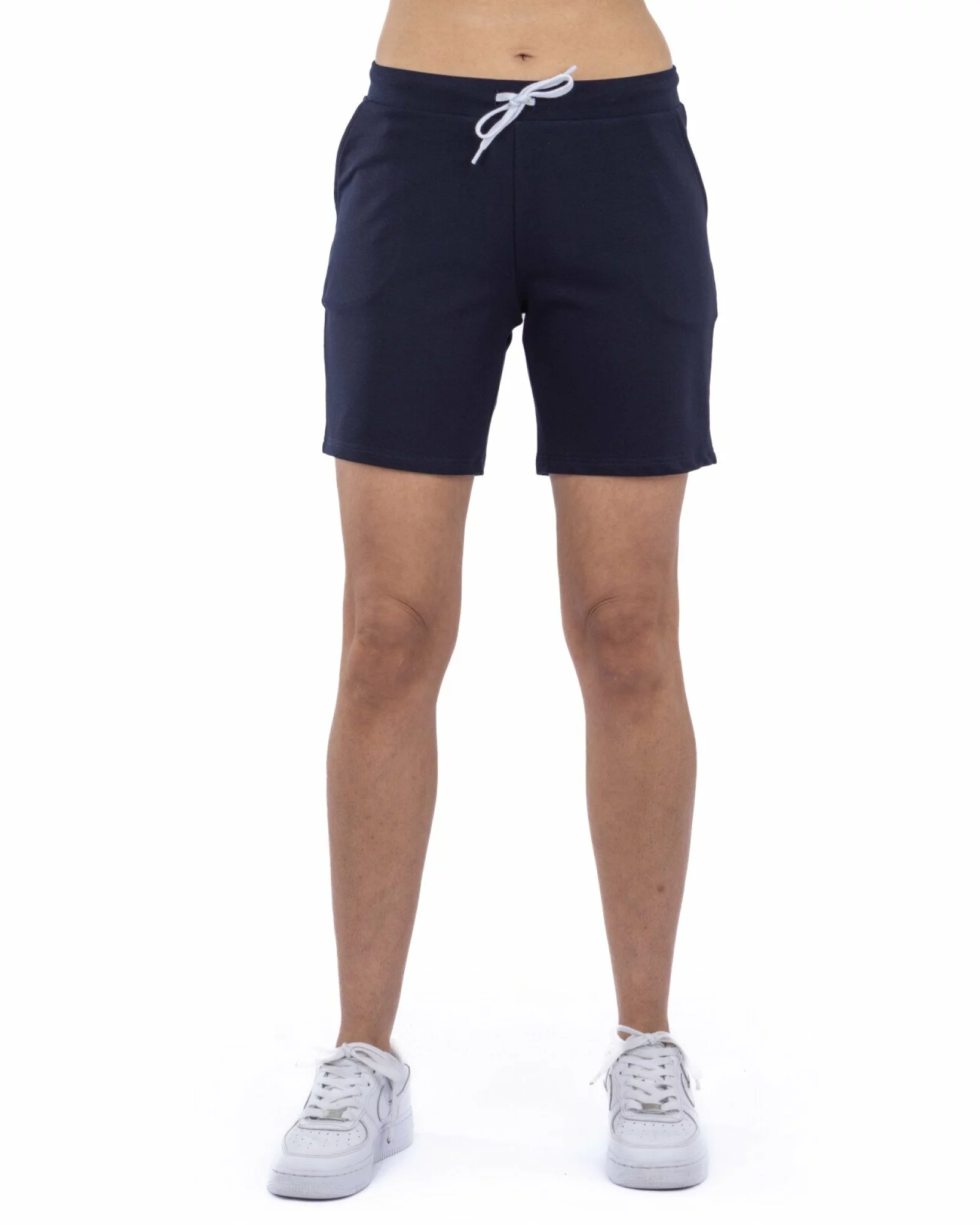 Pantaloni scurți bleumarin buzunare oblice