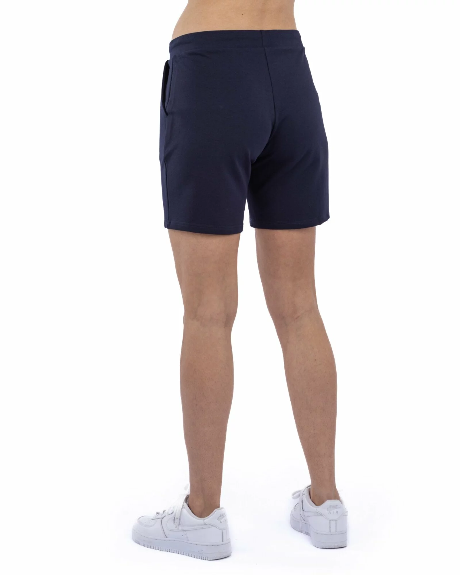 Pantaloni scurți bleumarin buzunare oblice