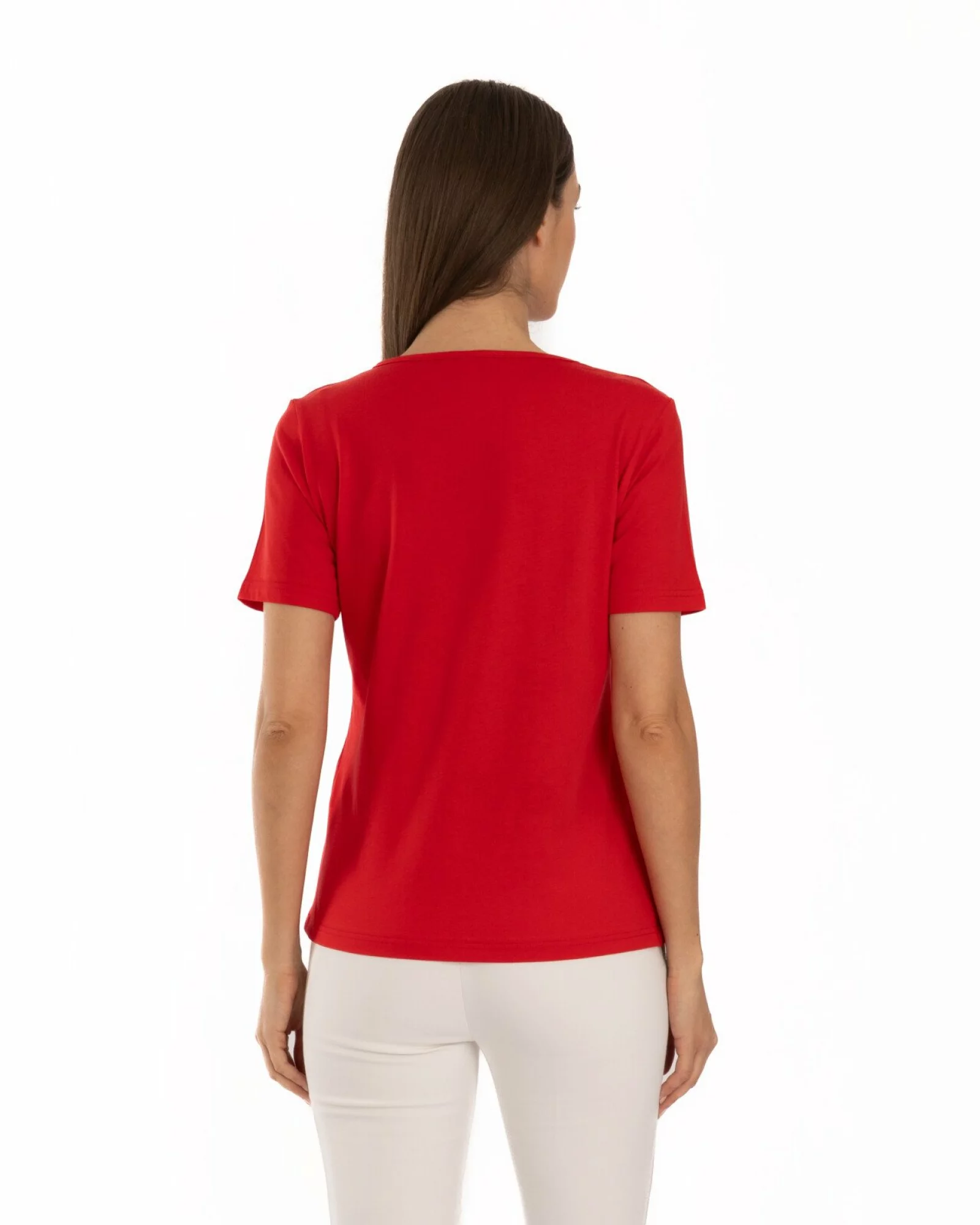 Tricou roșu bumbac