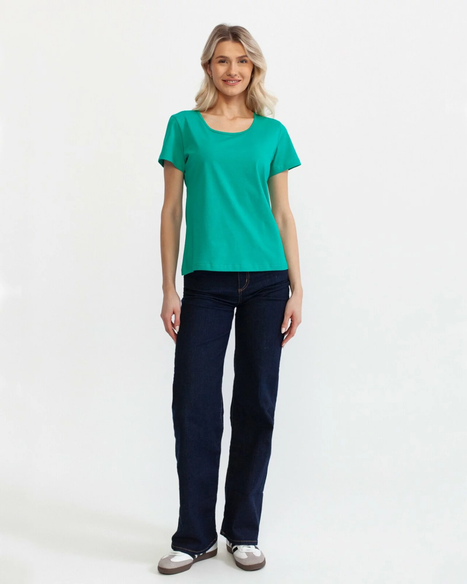 Tricou verde bumbac
