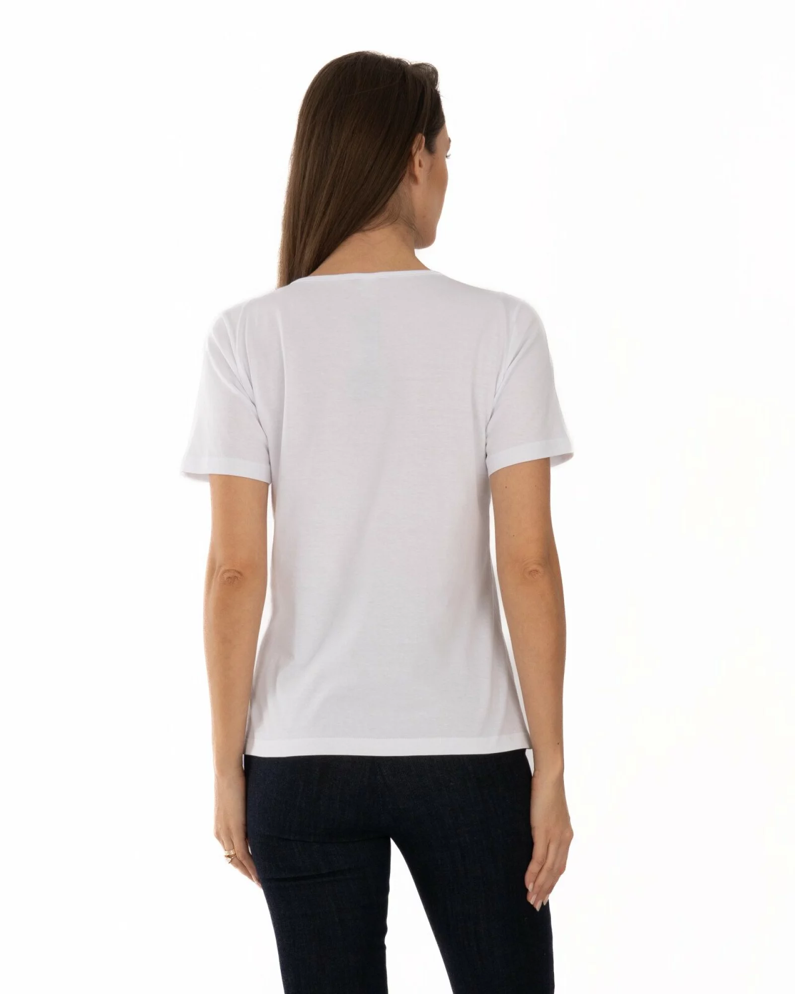 Tricou alb bumbac