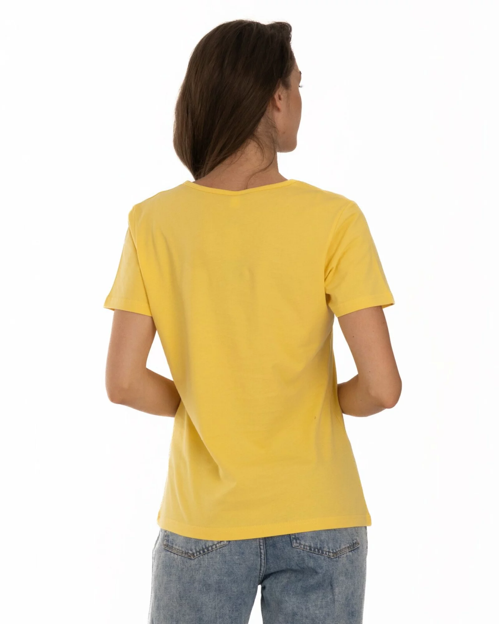 Tricou galben bumbac