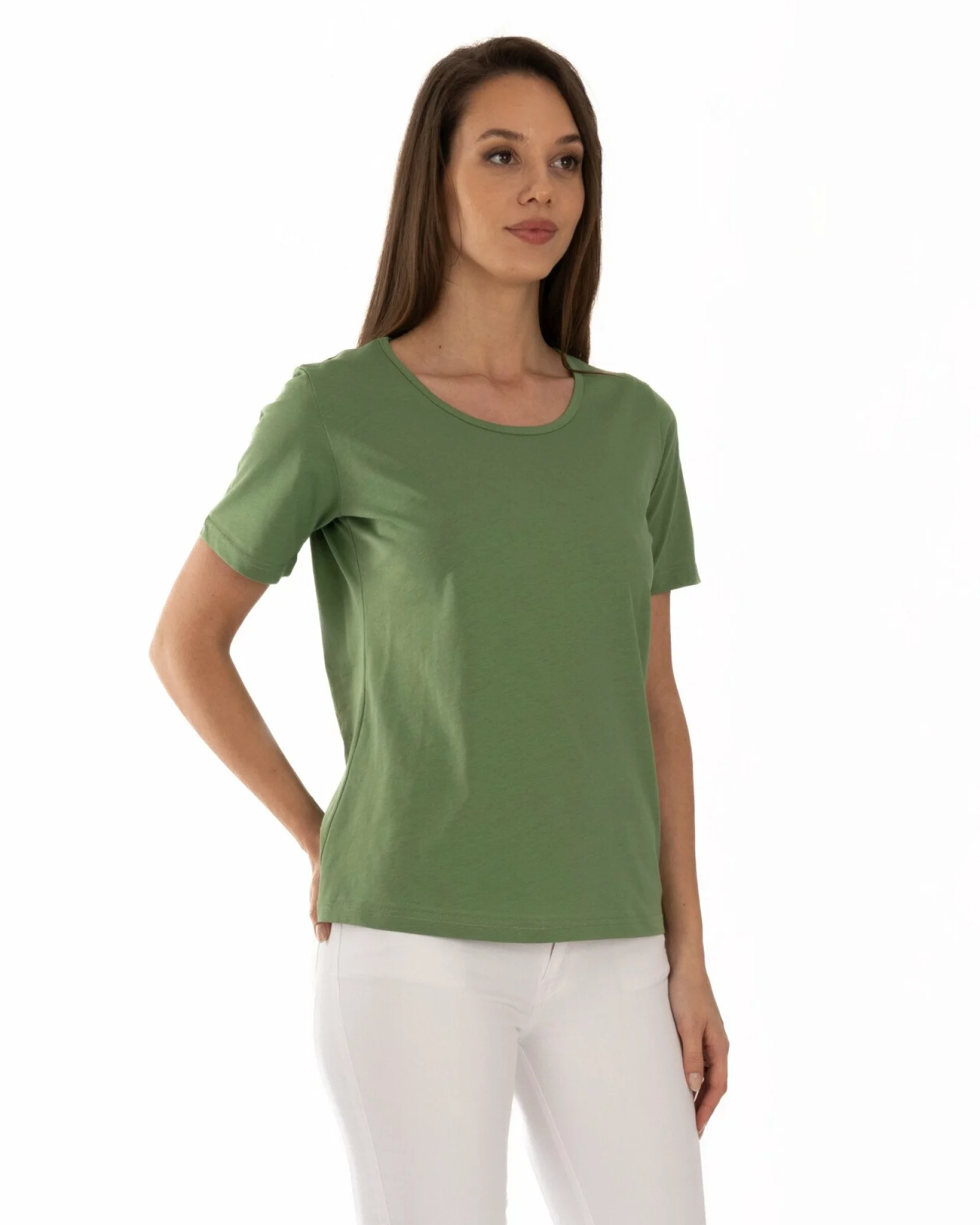 Tricou kaki bumbac