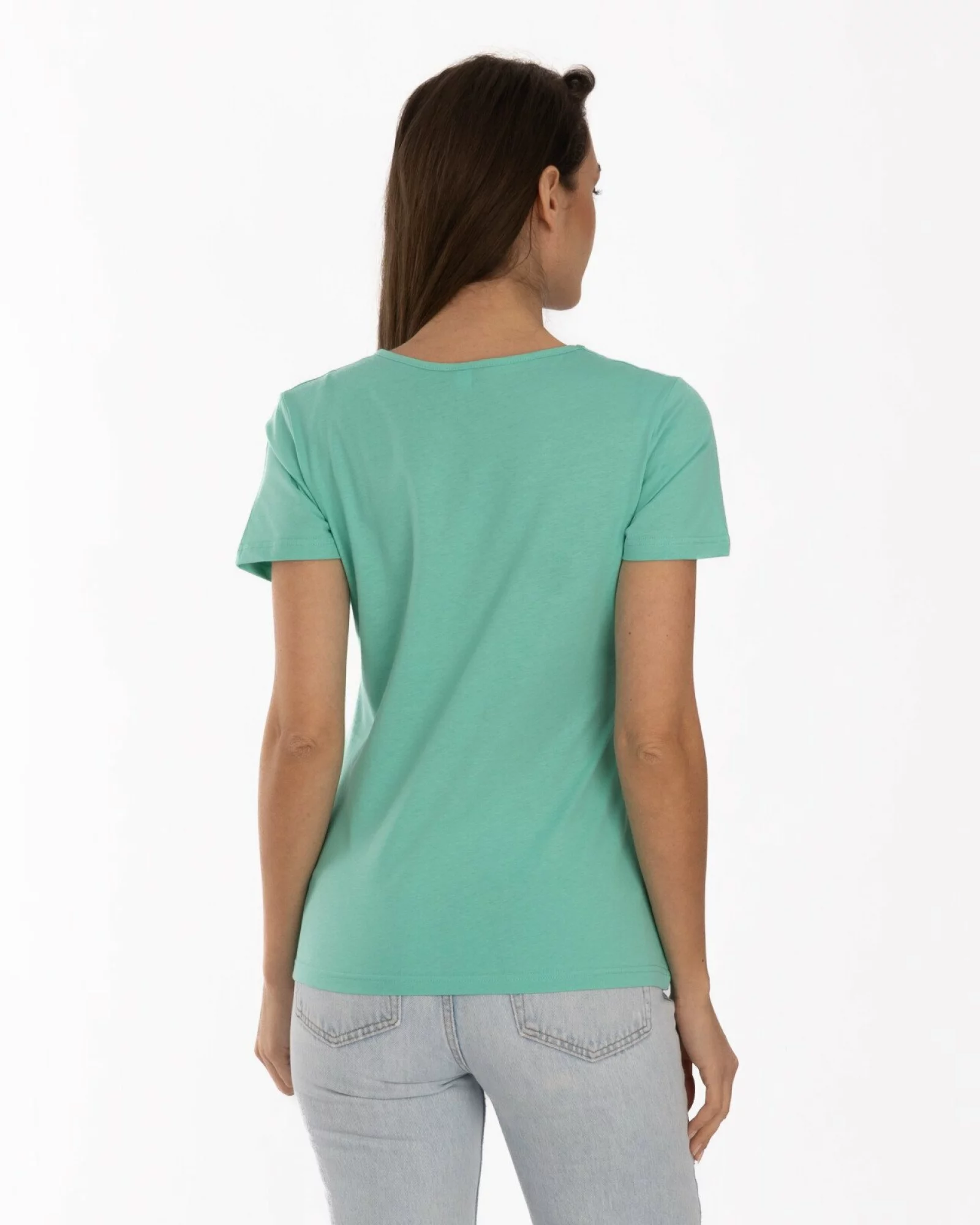 Tricou verde deschis bumbac