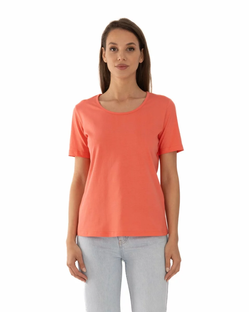 Tricou coral bumbac