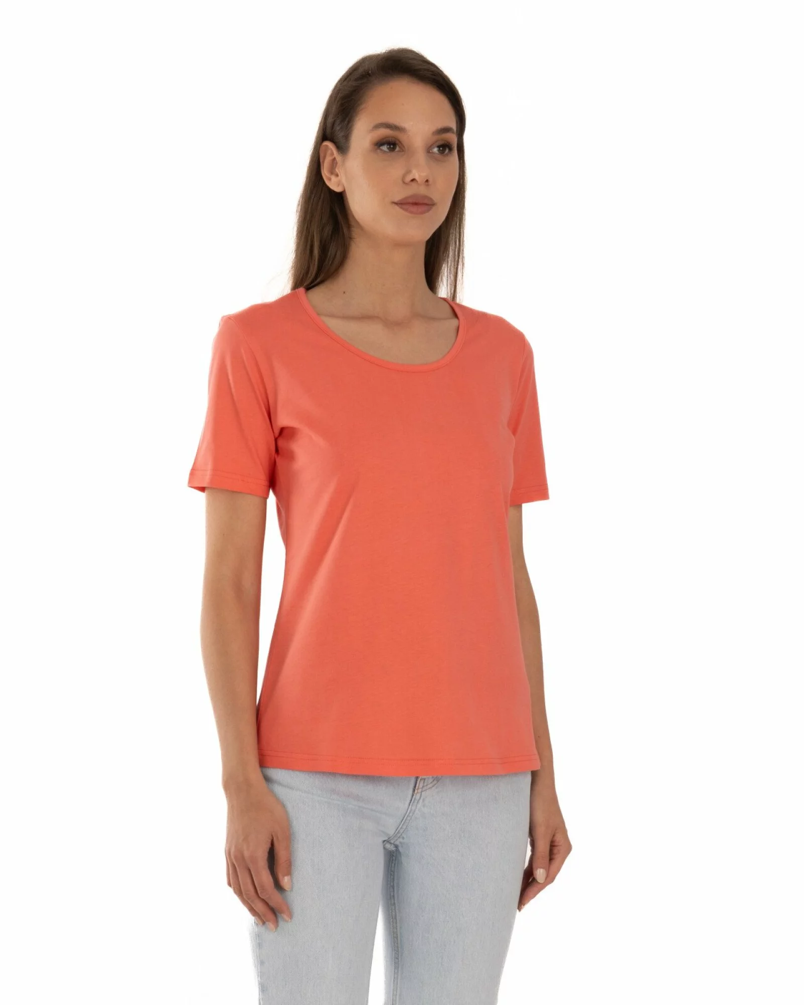 Tricou coral bumbac