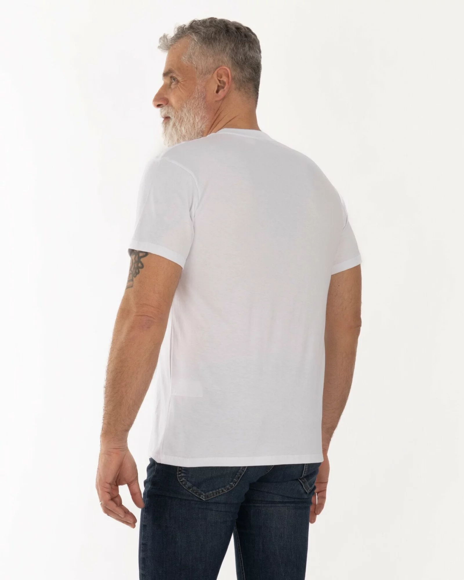 Tricou alb bumbac