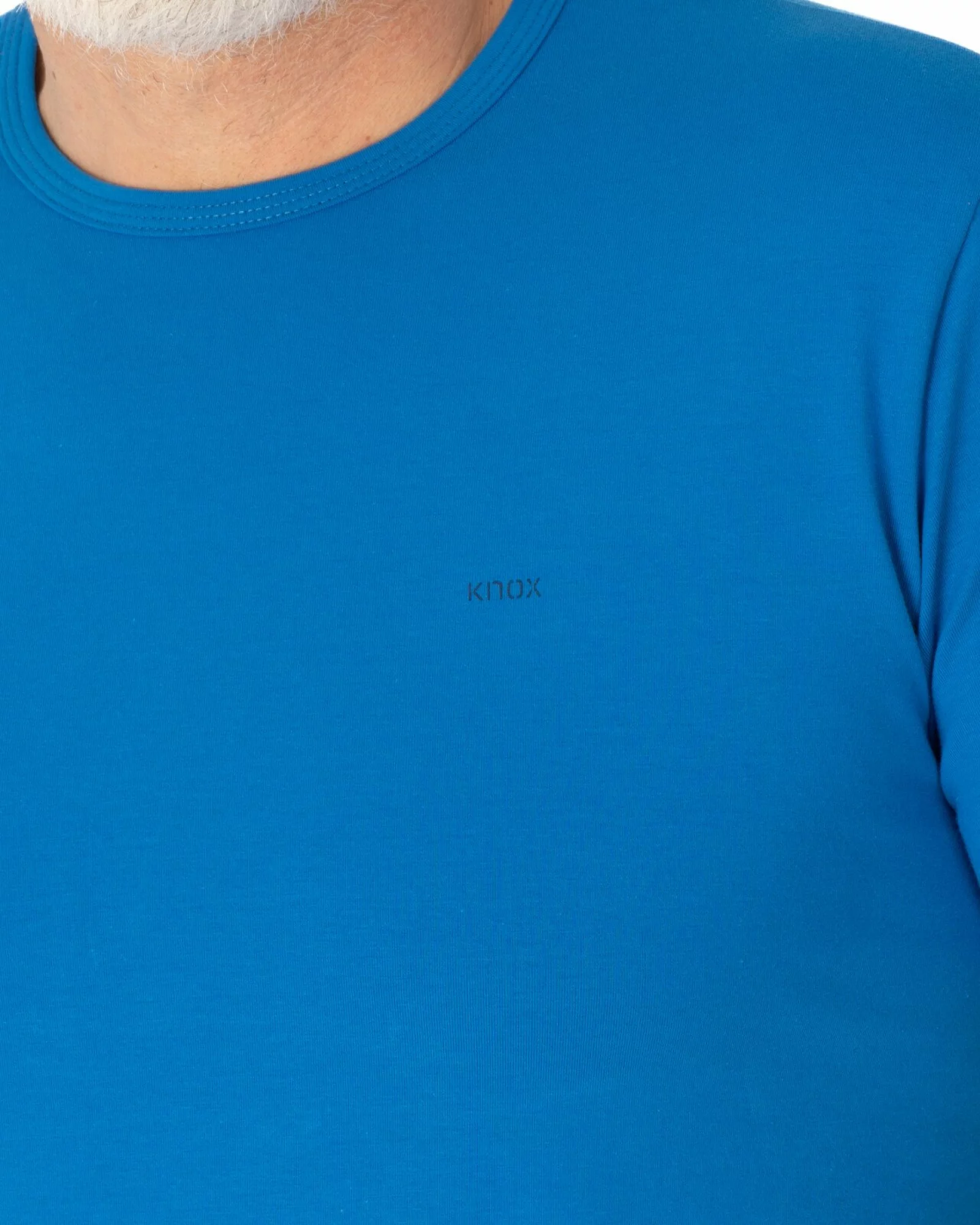 Tricou albastru electric bumbac elastan