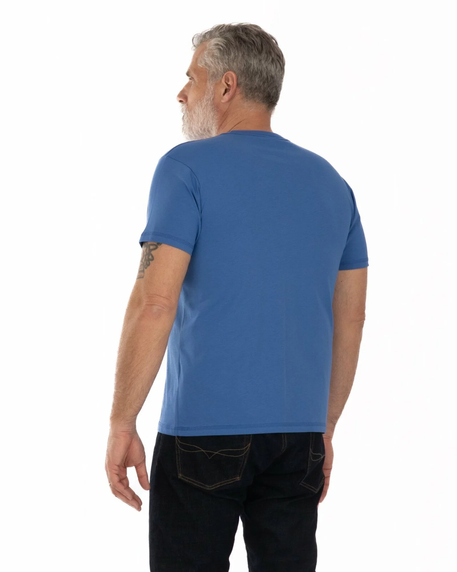 Tricou albastru royal bumbac