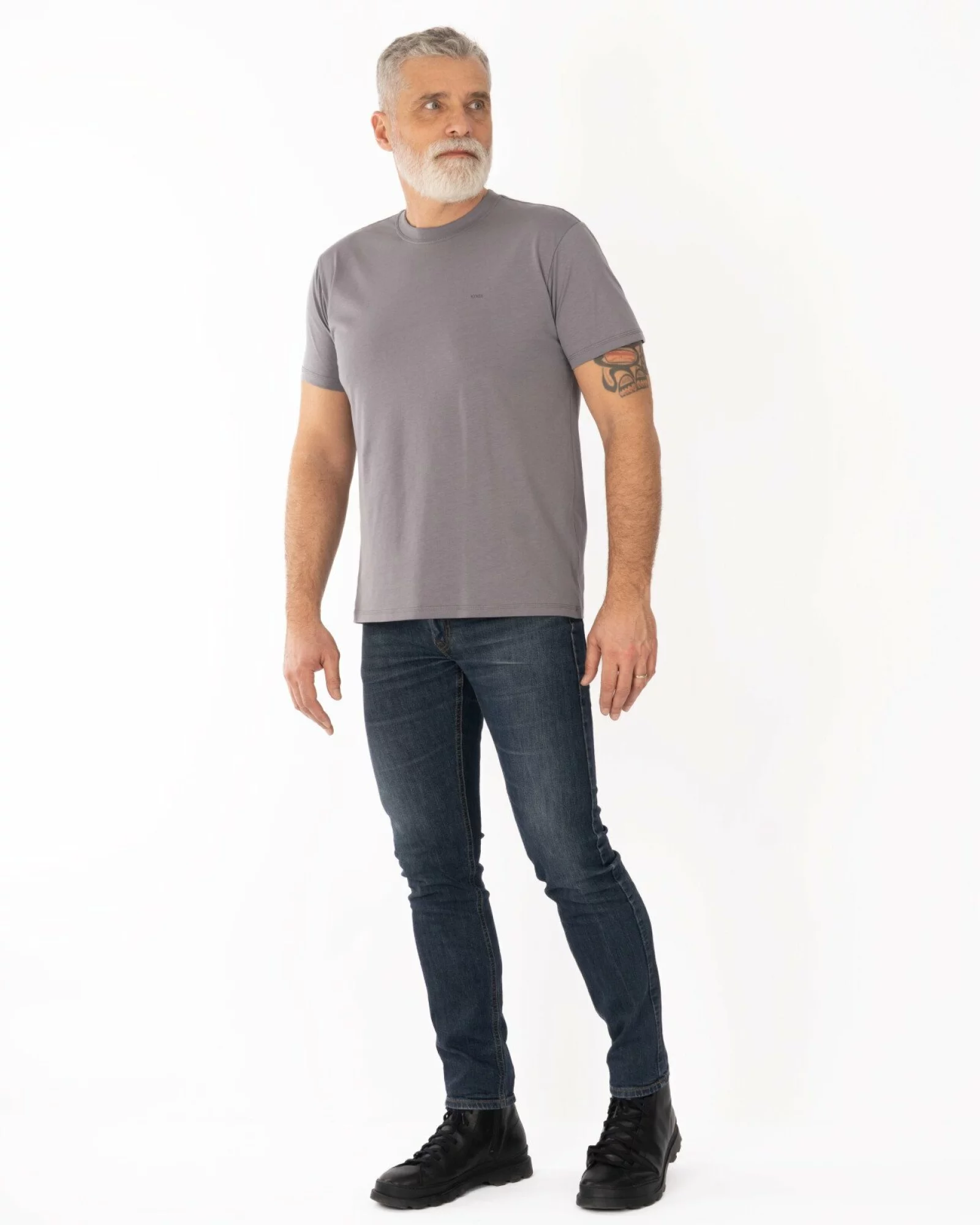 Tricou gri bumbac