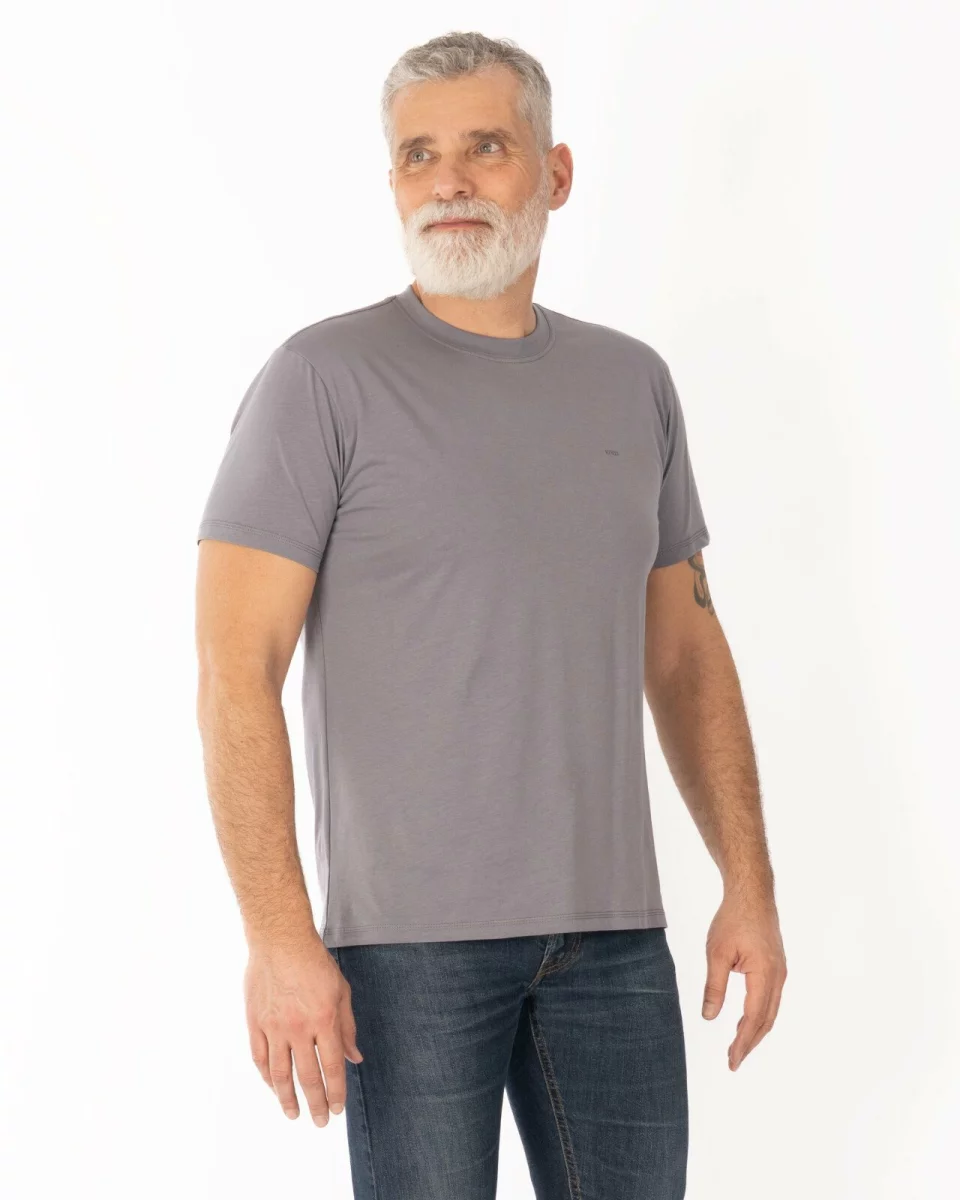 Tricou gri bumbac