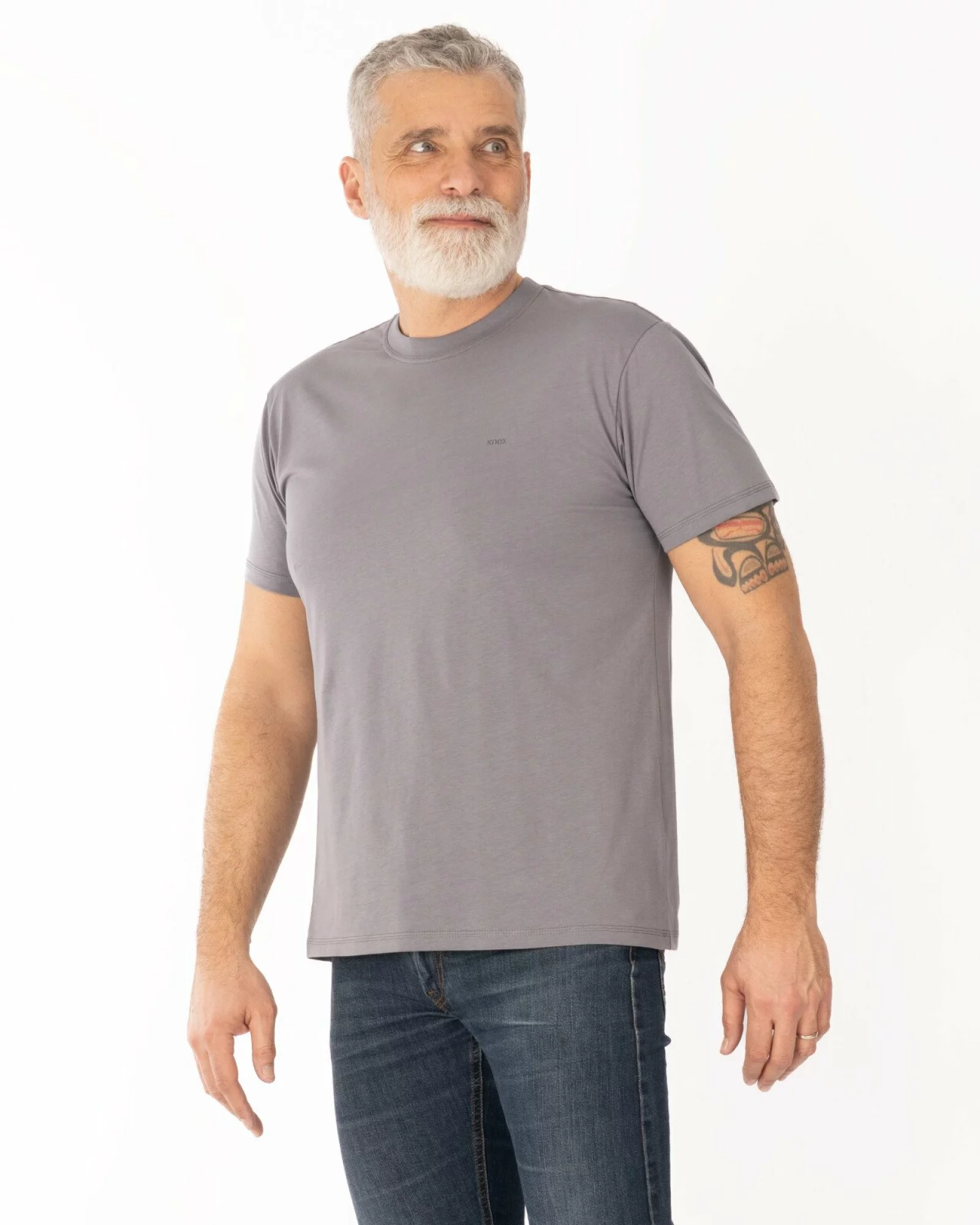 Tricou gri bumbac