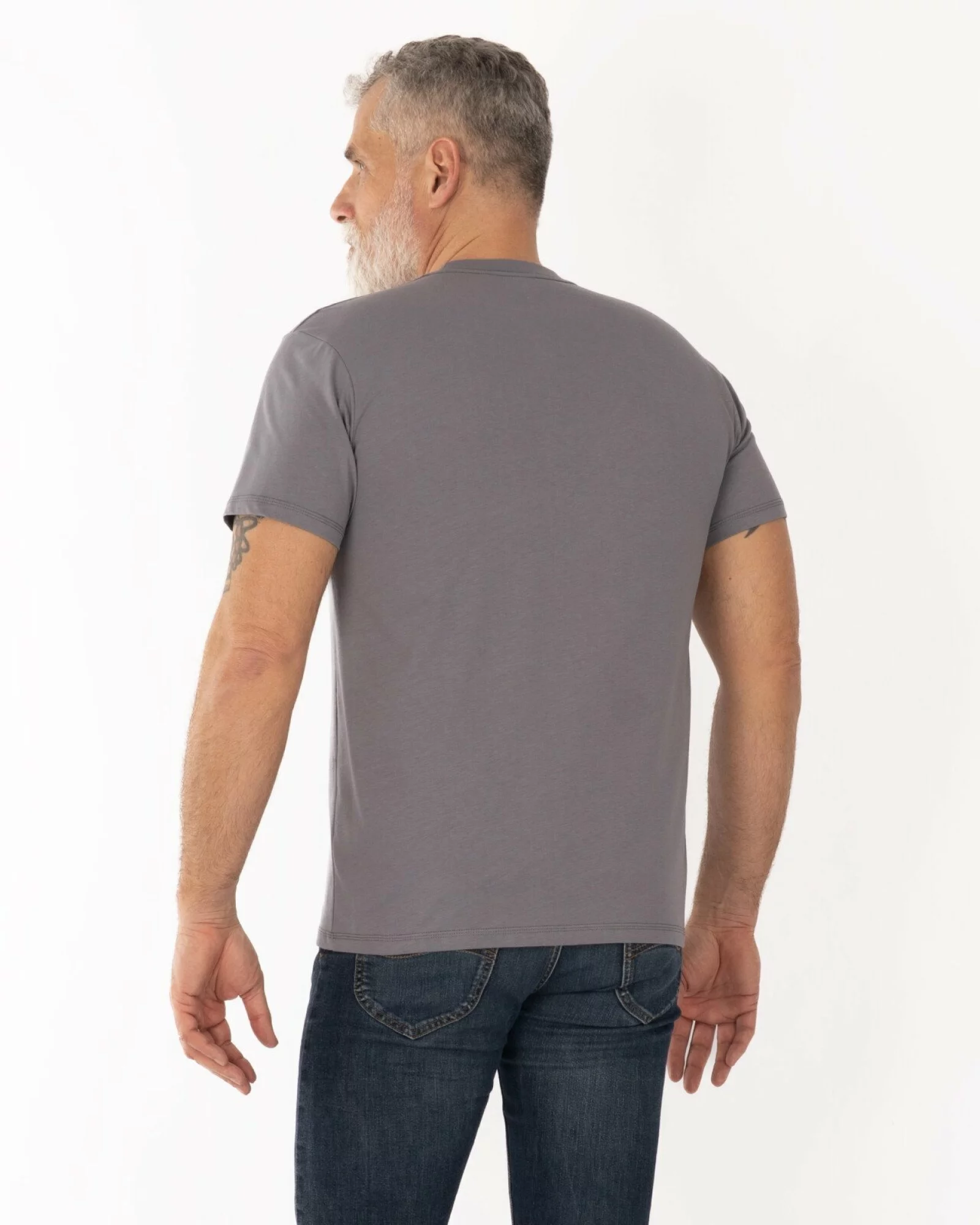 Tricou gri bumbac