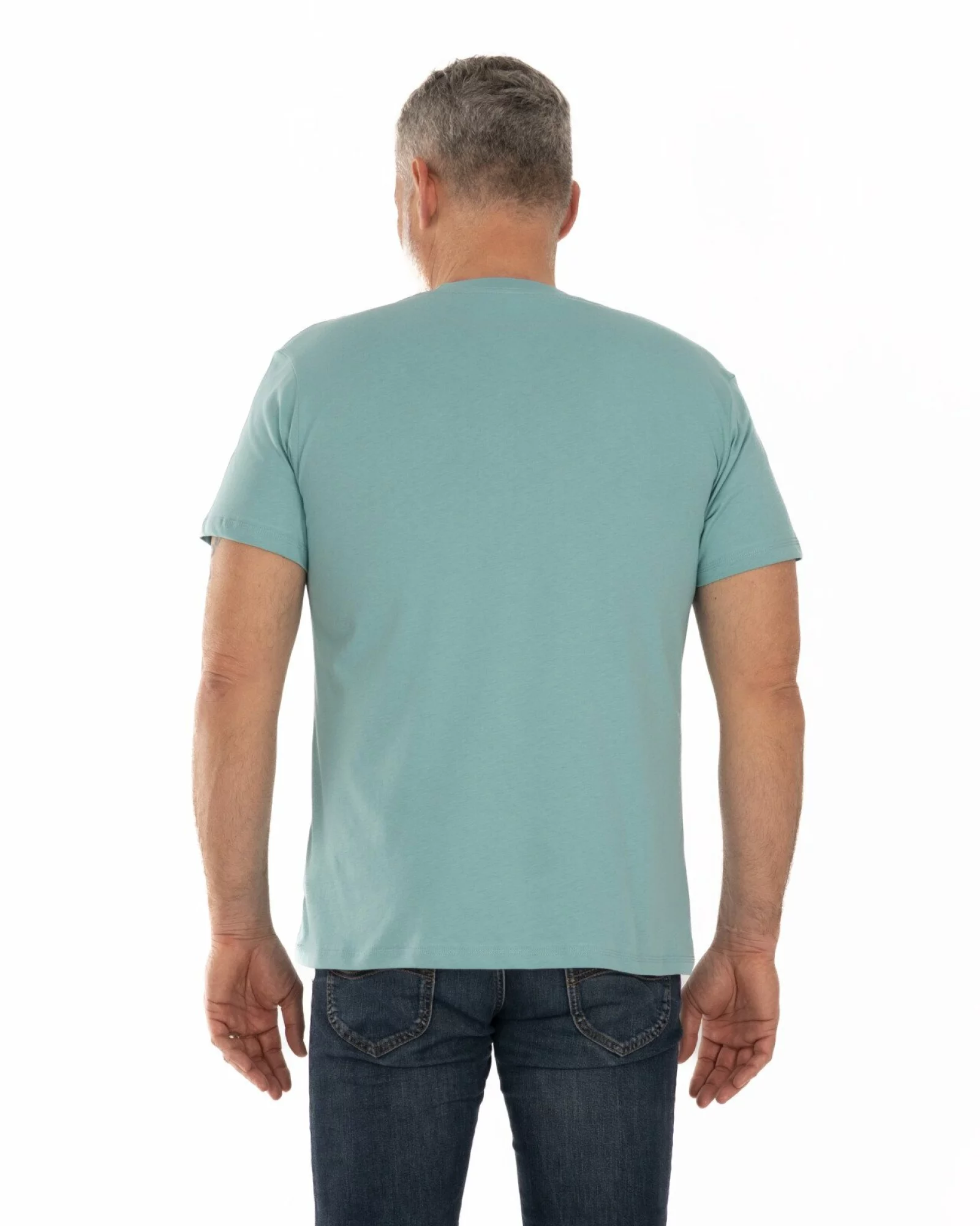 Tricou turcoaz deschis bumbac