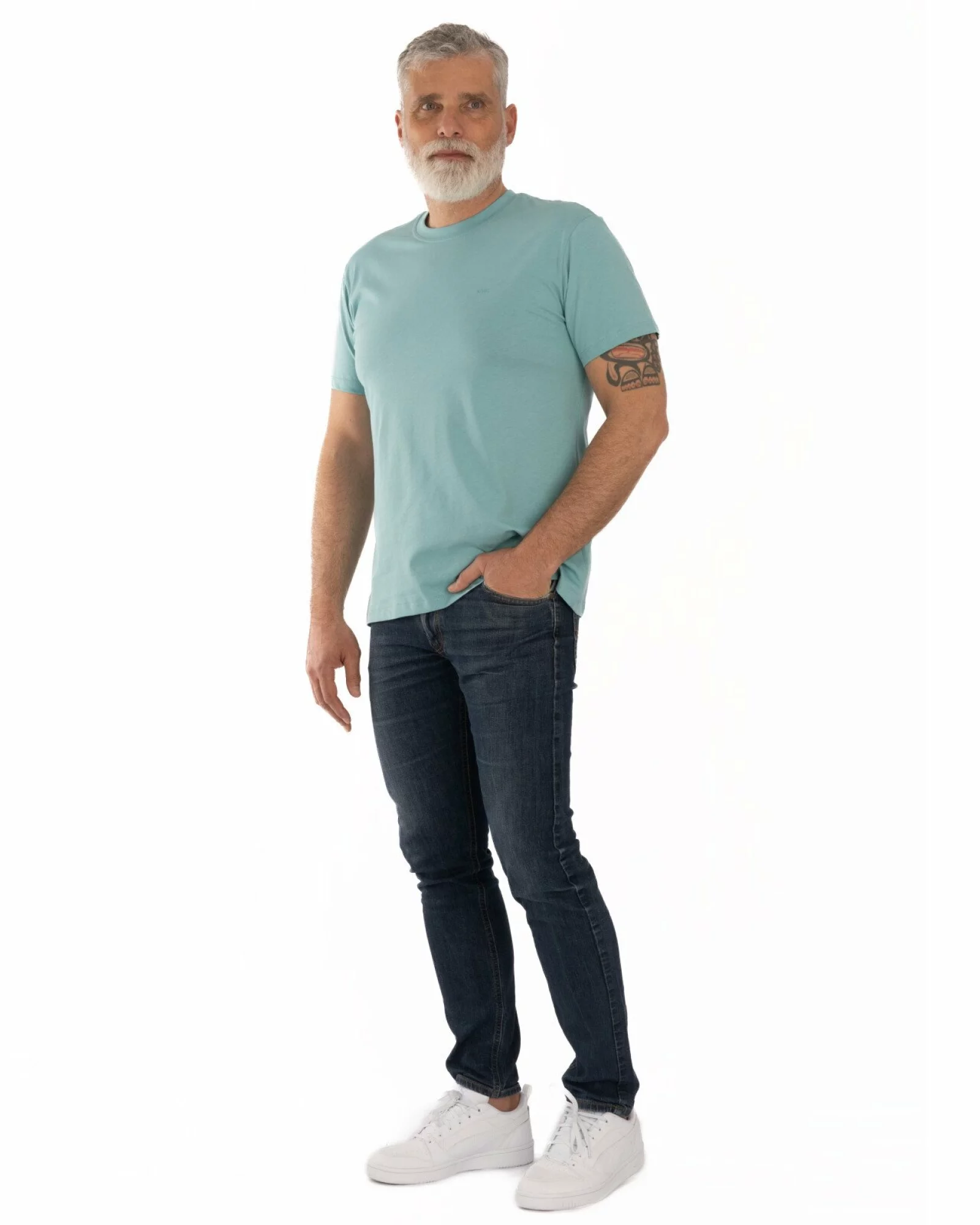 Tricou turcoaz deschis bumbac