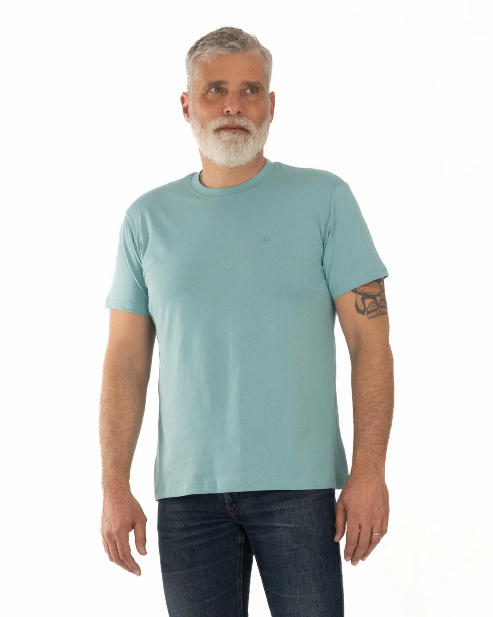 Tricou turcoaz deschis bumbac