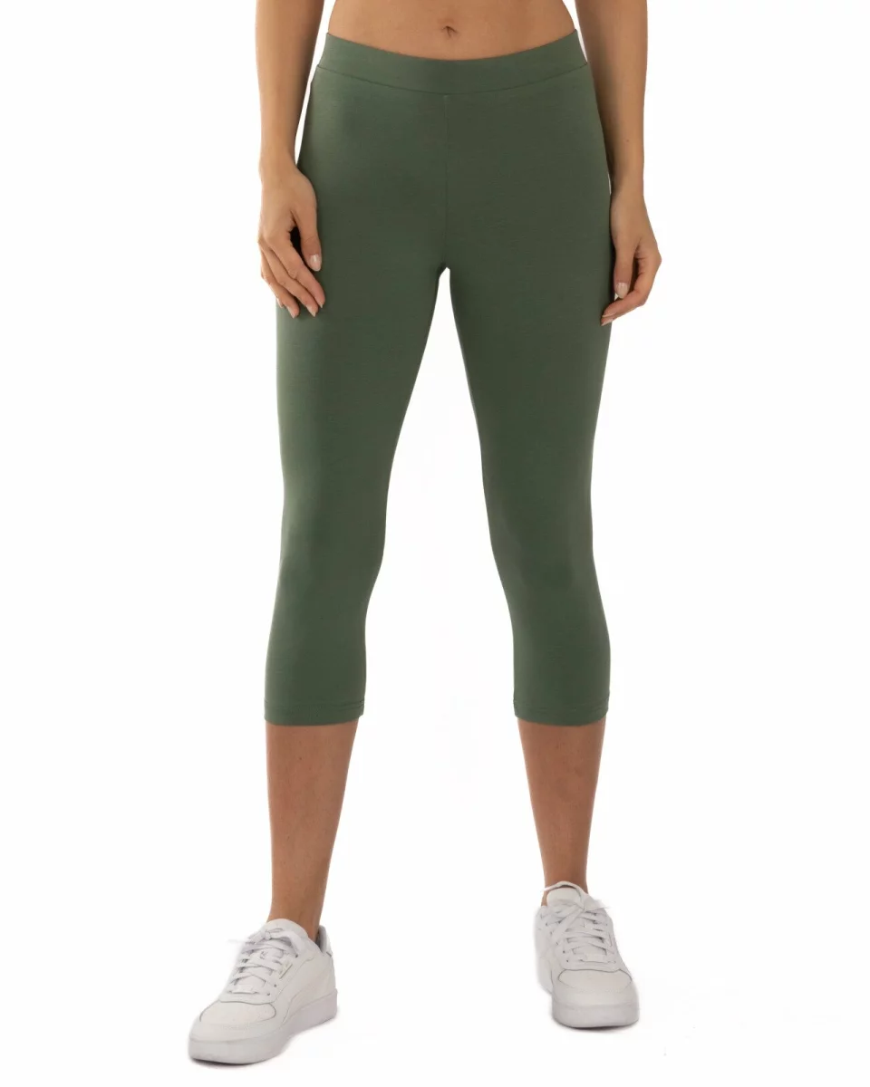 Colanți olive 3/4