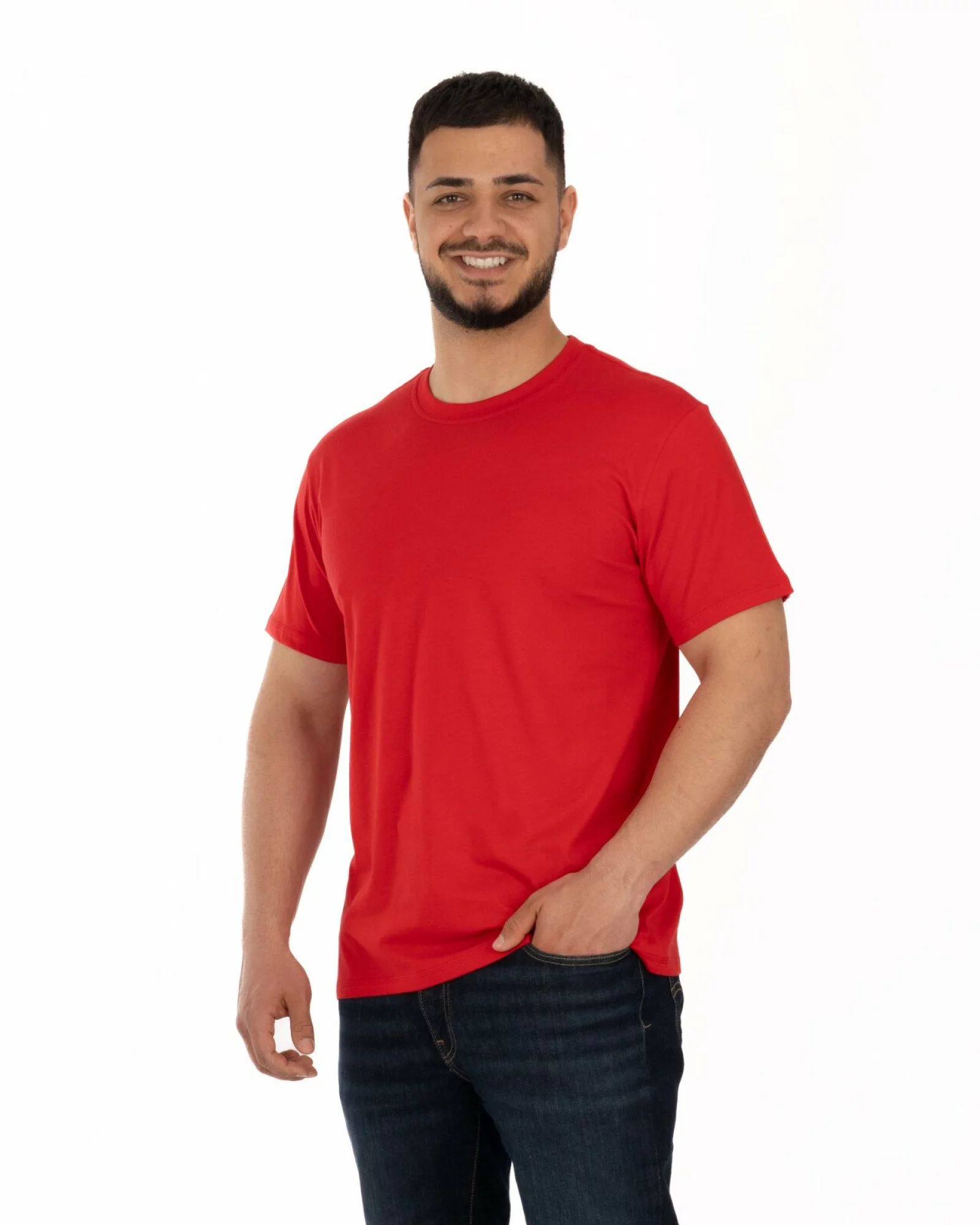 Tricou roșu bumbac