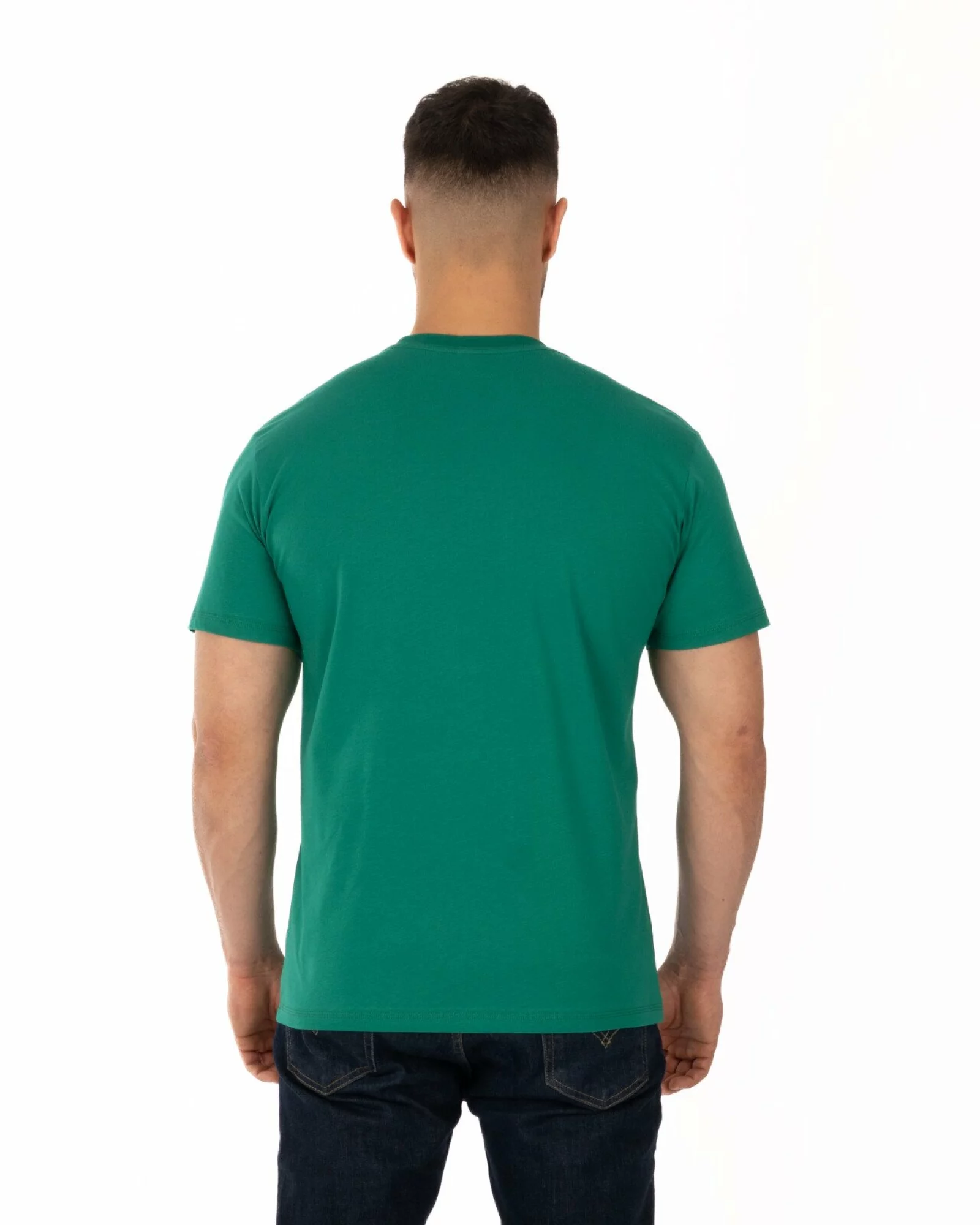 Tricou verde bumbac