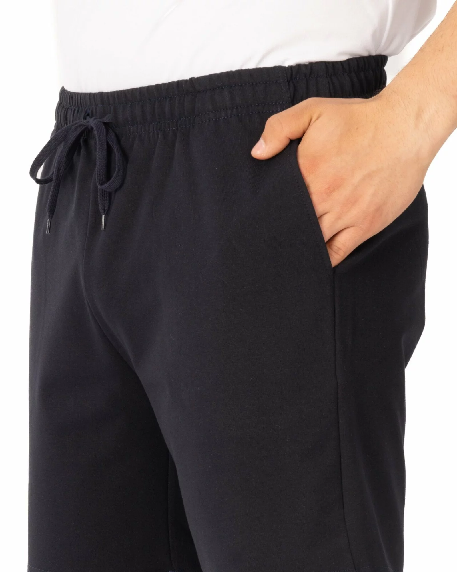 Pantaloni scurți bleumarin buzunare oblice