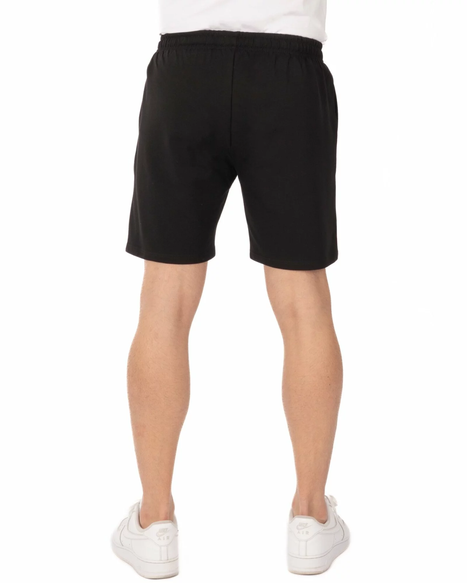 Pantaloni scurți negri buzunare oblice