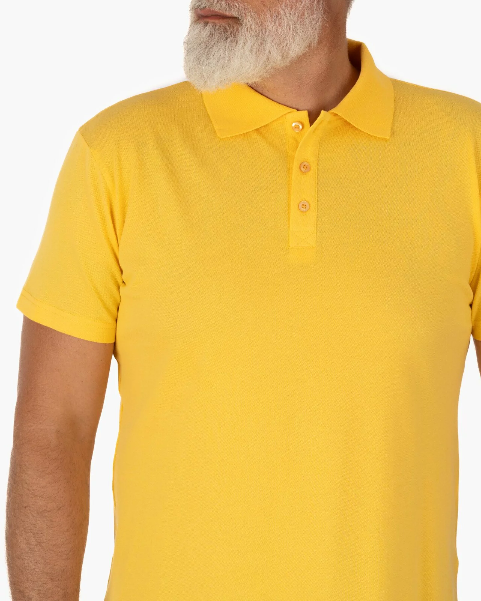 Tricou polo pique galben
